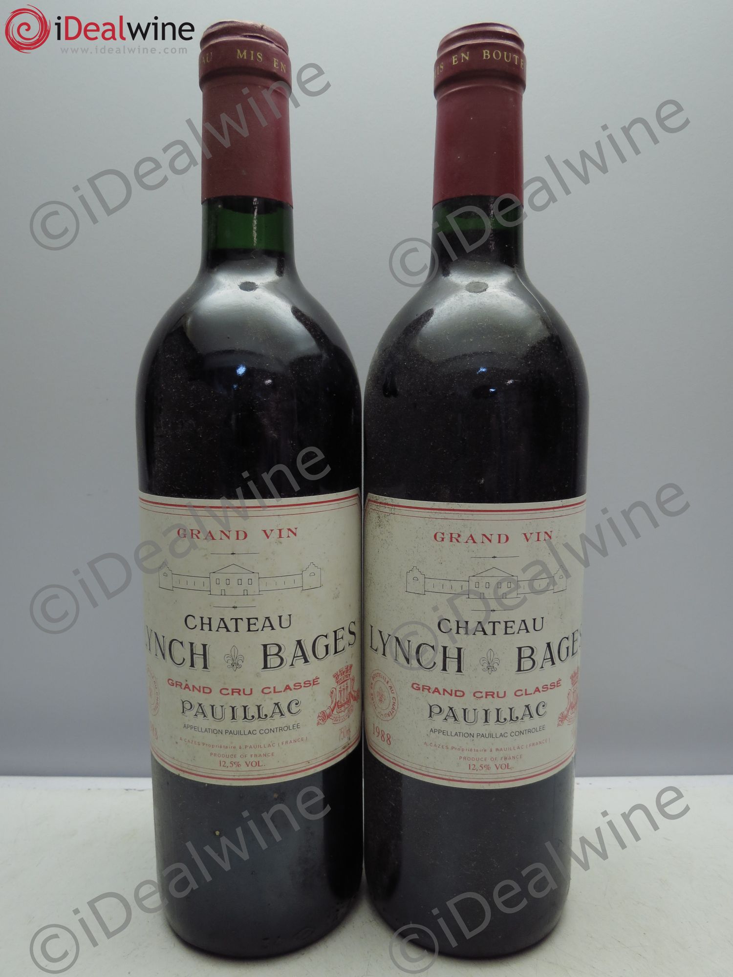 Château Lynch Bages 5ème Grand Cru Classé 1988 - Lot de 2 bouteilles - 0
