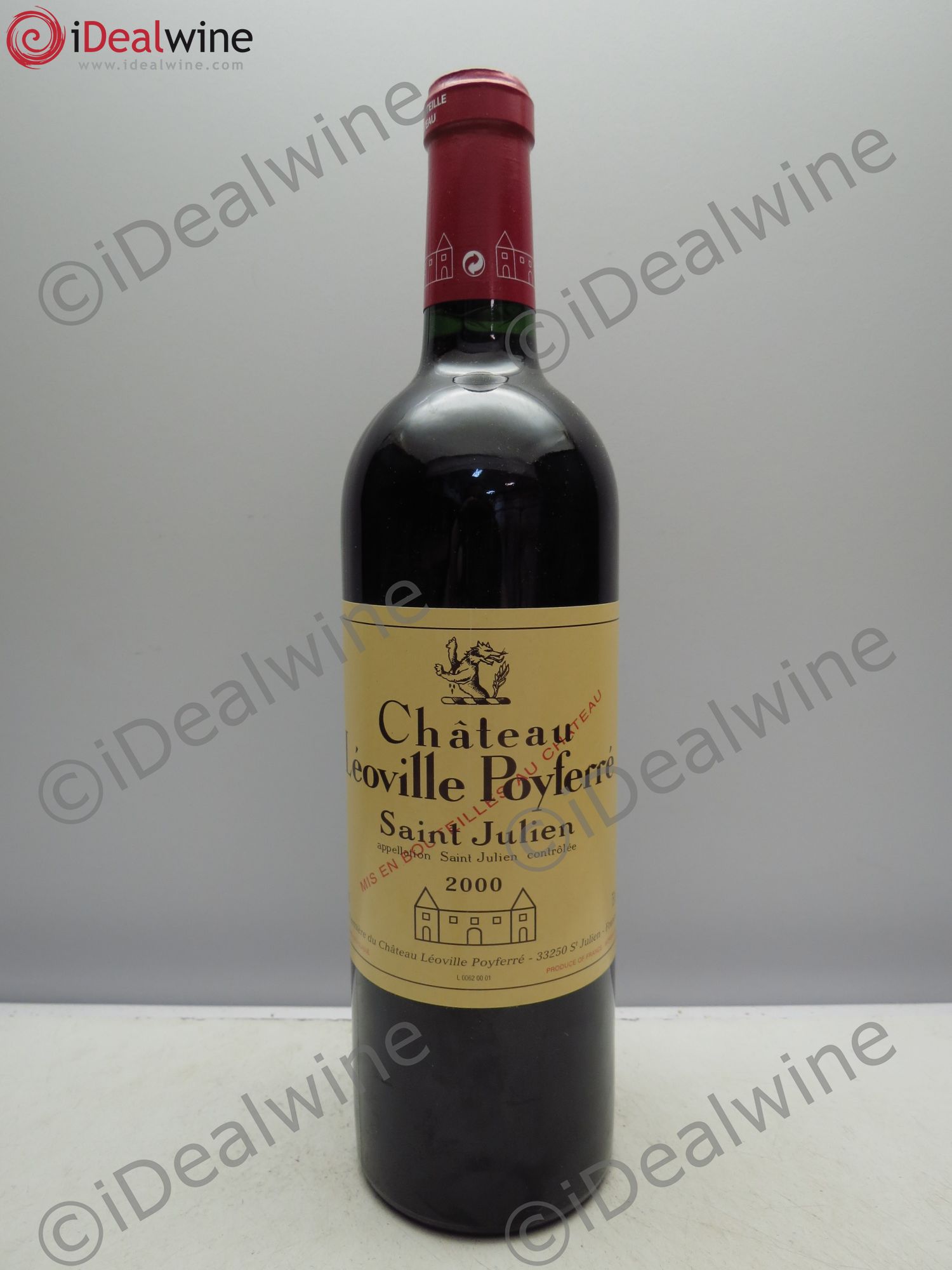 Château Léoville Poyferré 2ème Grand Cru Classé 2000 - Lot de 1 bouteille - 0