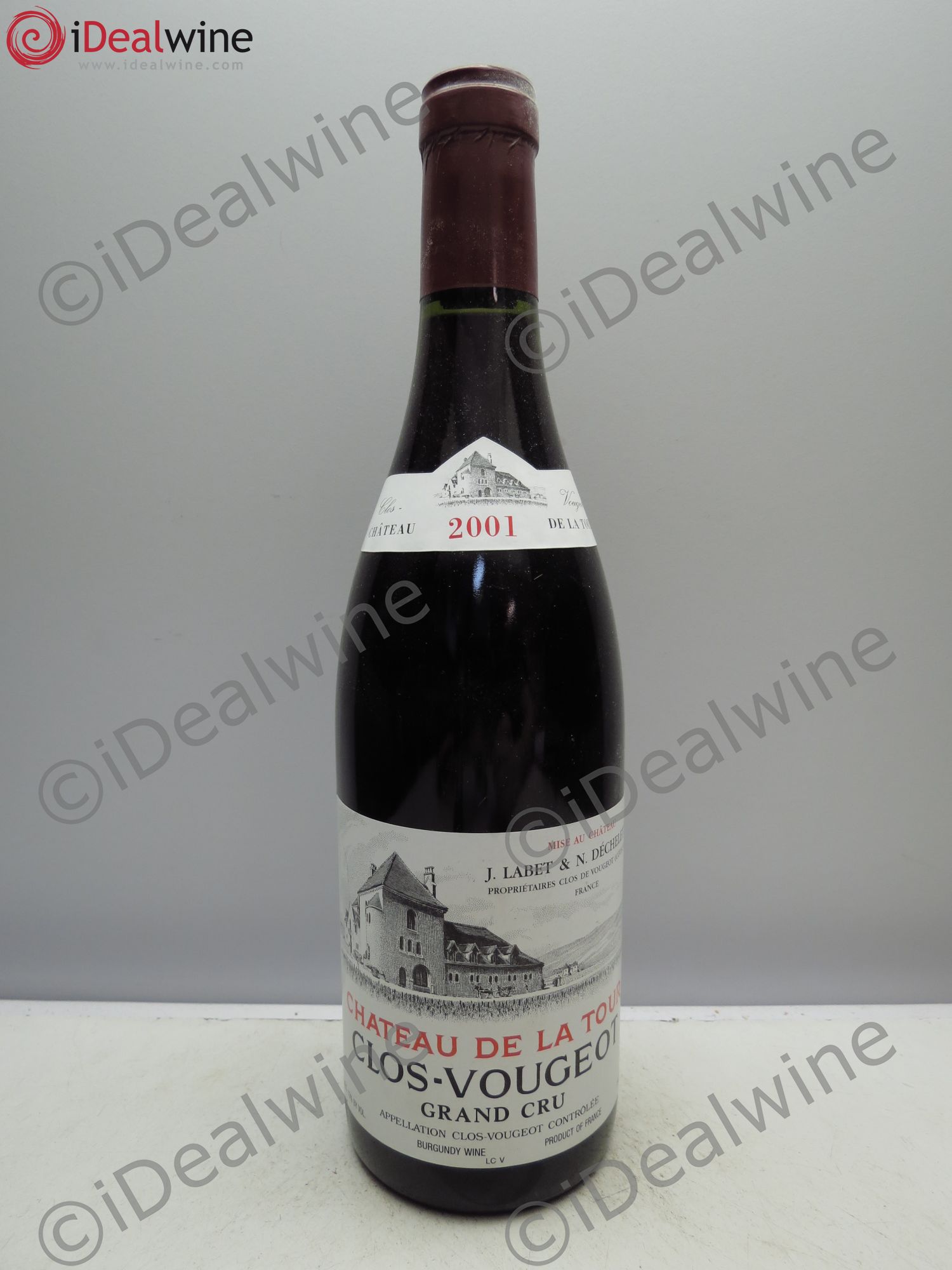 Clos de Vougeot Grand Cru Château de La Tour 2001 - Lot de 1 bouteille - 0