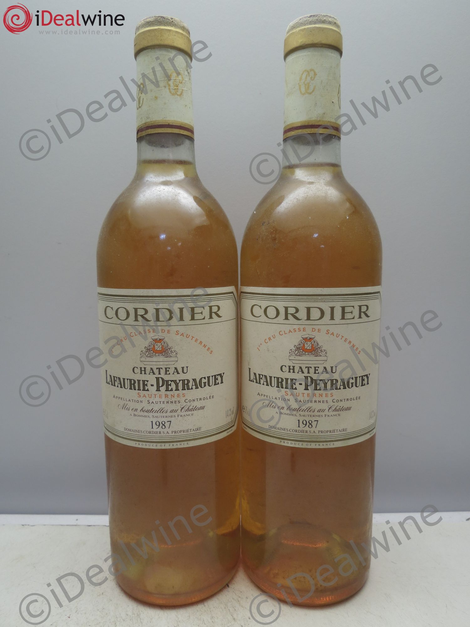 Château Lafaurie-Peyraguey 1er Grand Cru Classé 1987 - Lotto di 2 bottiglie - 0