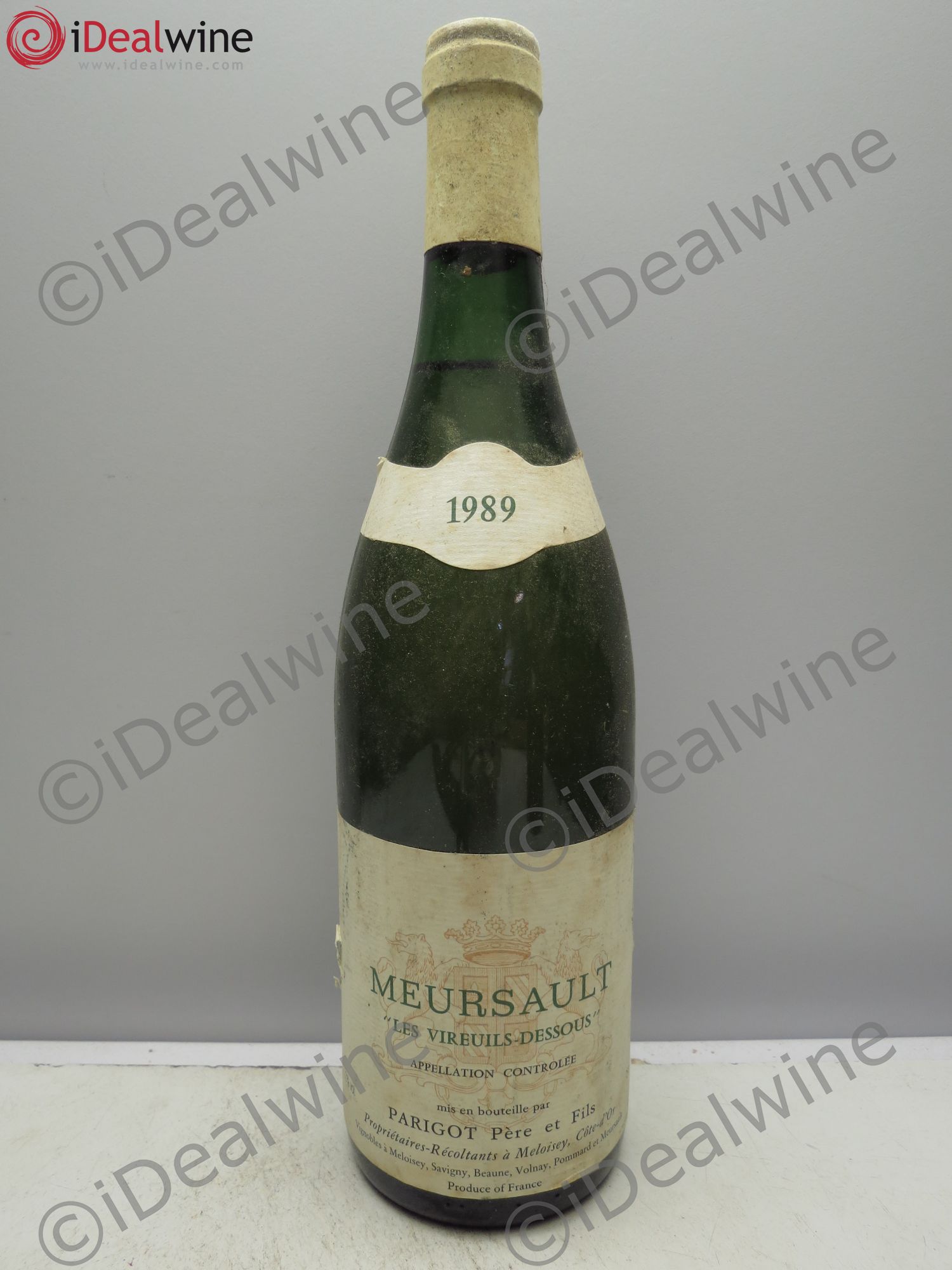 Meursault Les Vireuils Dessous Parigot Père & Fils 1989 - Posten von 1 Flasche - 0
