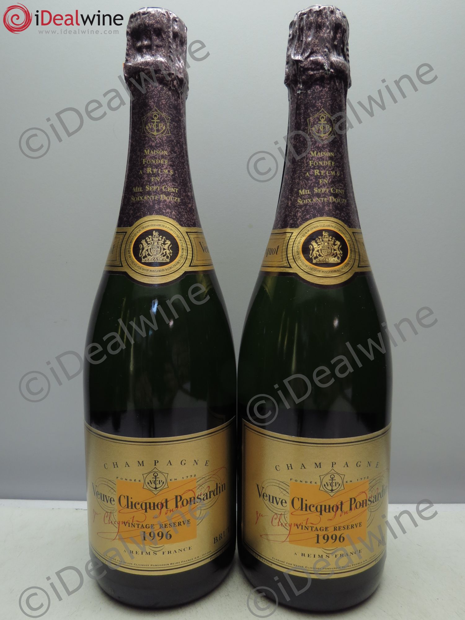 Vintage Veuve Clicquot 1996 - Lot de 2 bouteilles - 0