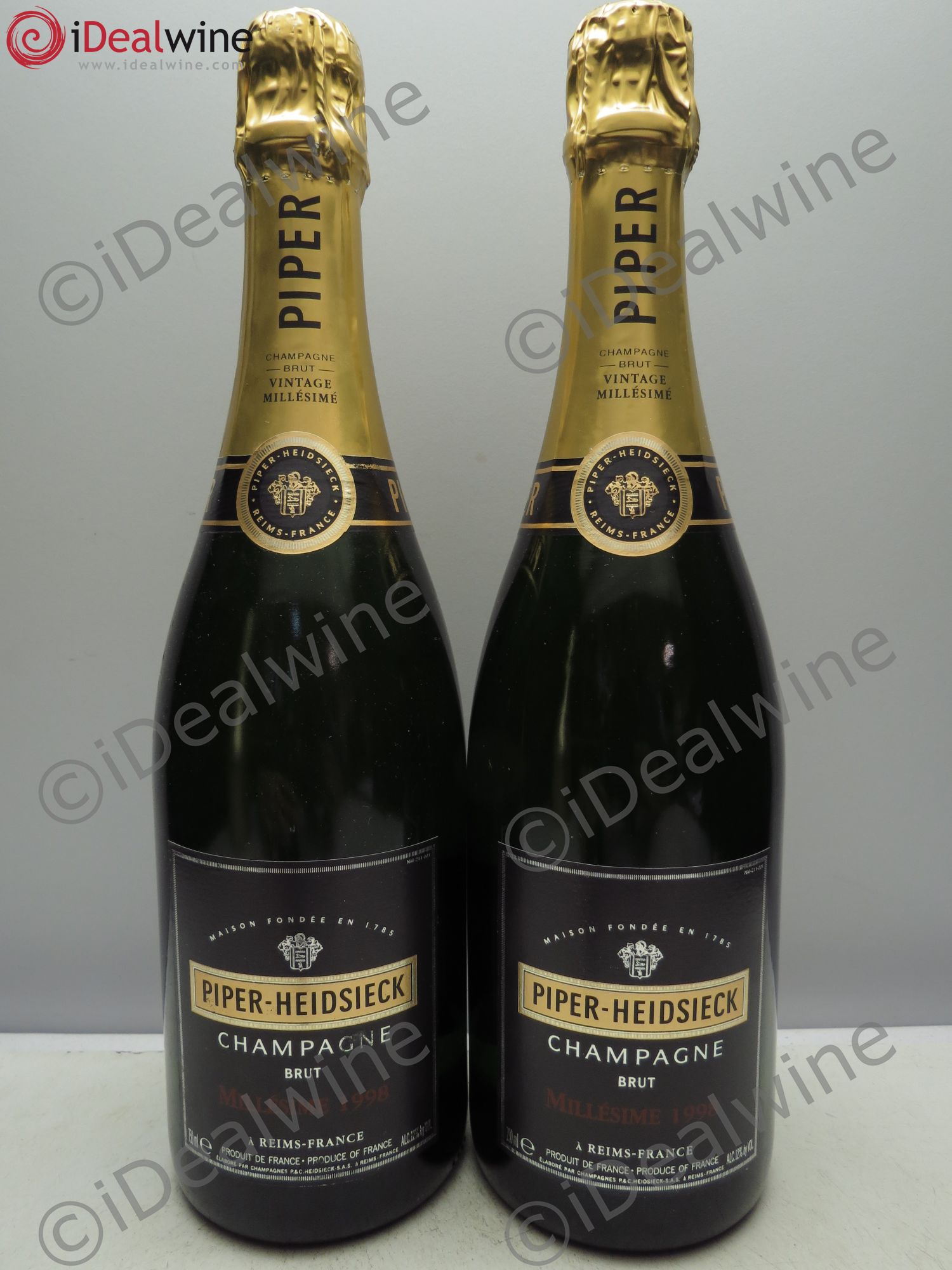 Champagne Piper Heidsieck 1998 - Lot de 2 bouteilles - 0