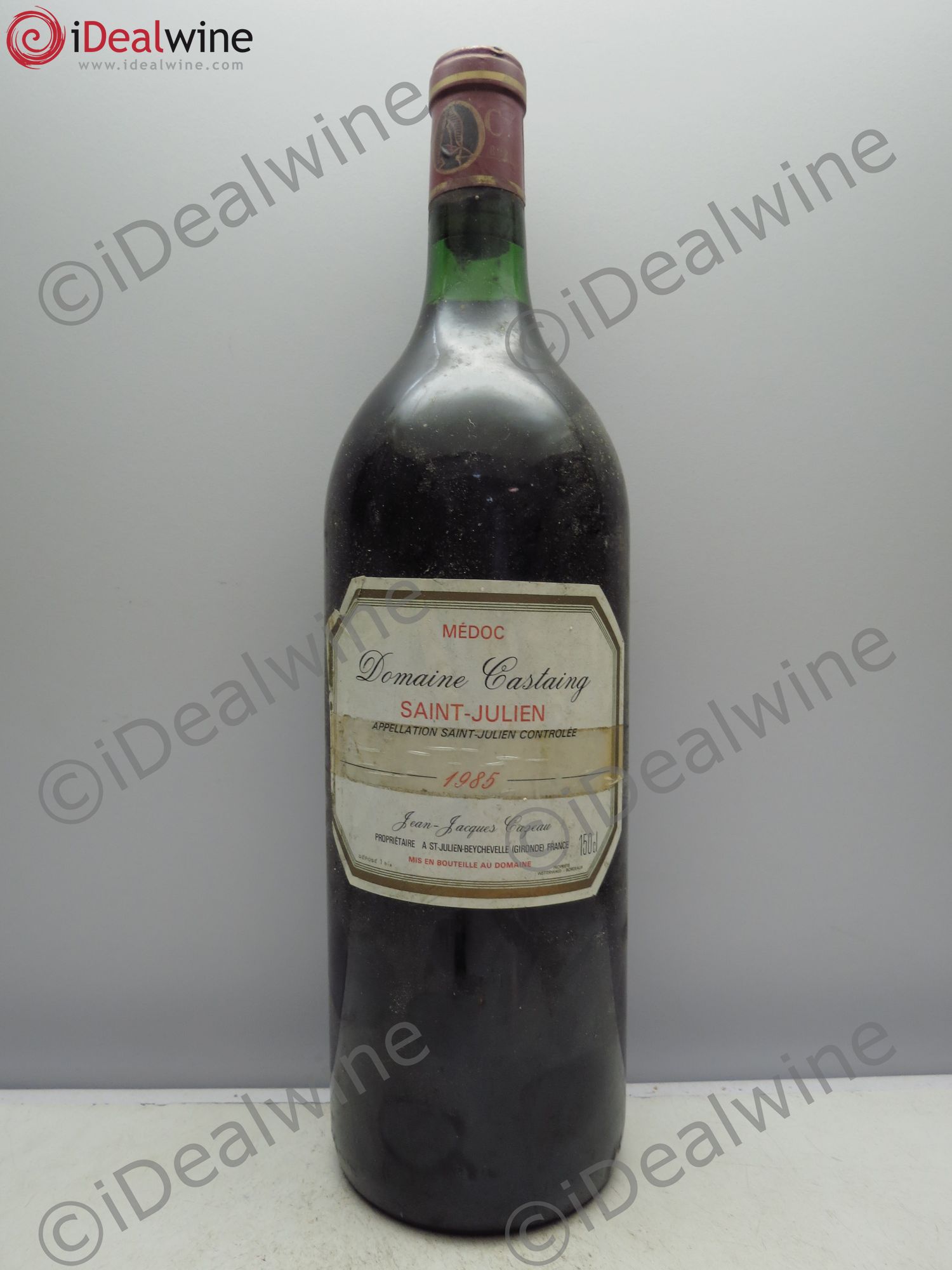 Saint-Julien Domaine Castaing (Etiquette Scotchée) 1985 - Posten von 1 Magnum - 0