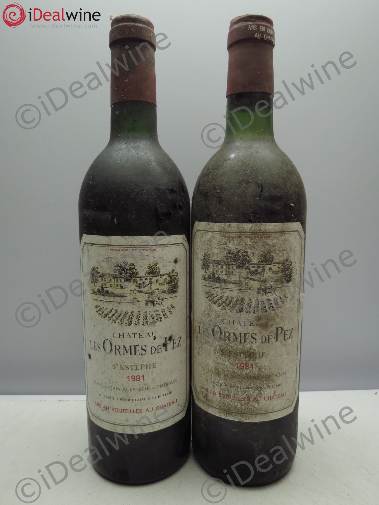 Château les Ormes de Pez 1981 - Lot de 2 bouteilles - 0