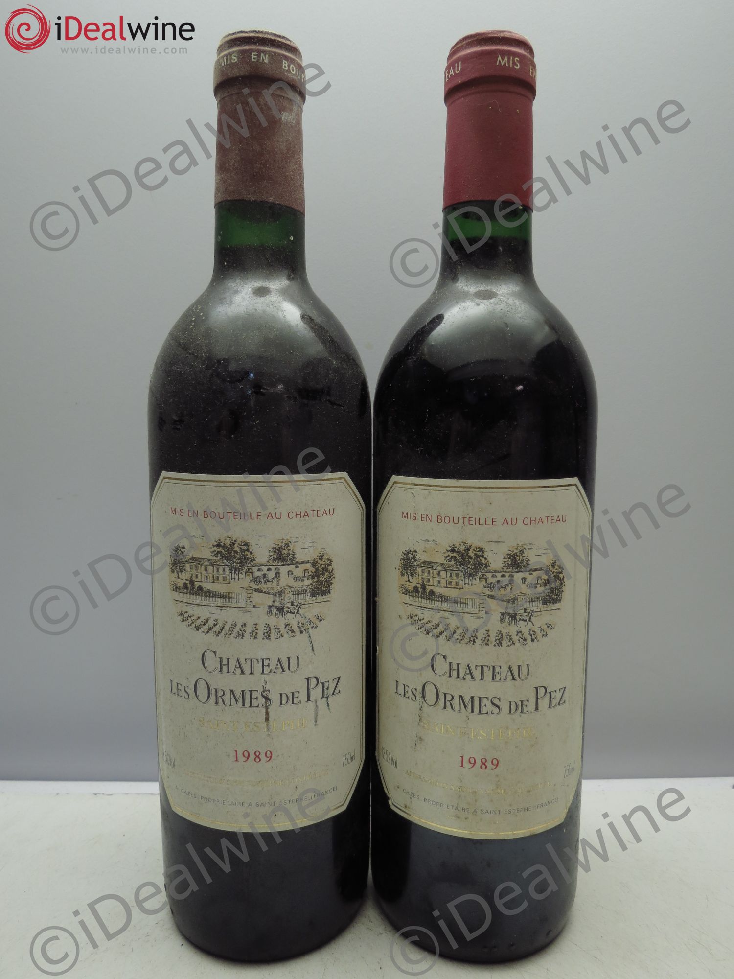 Château les Ormes de Pez 1989 - Lot de 2 bouteilles - 0