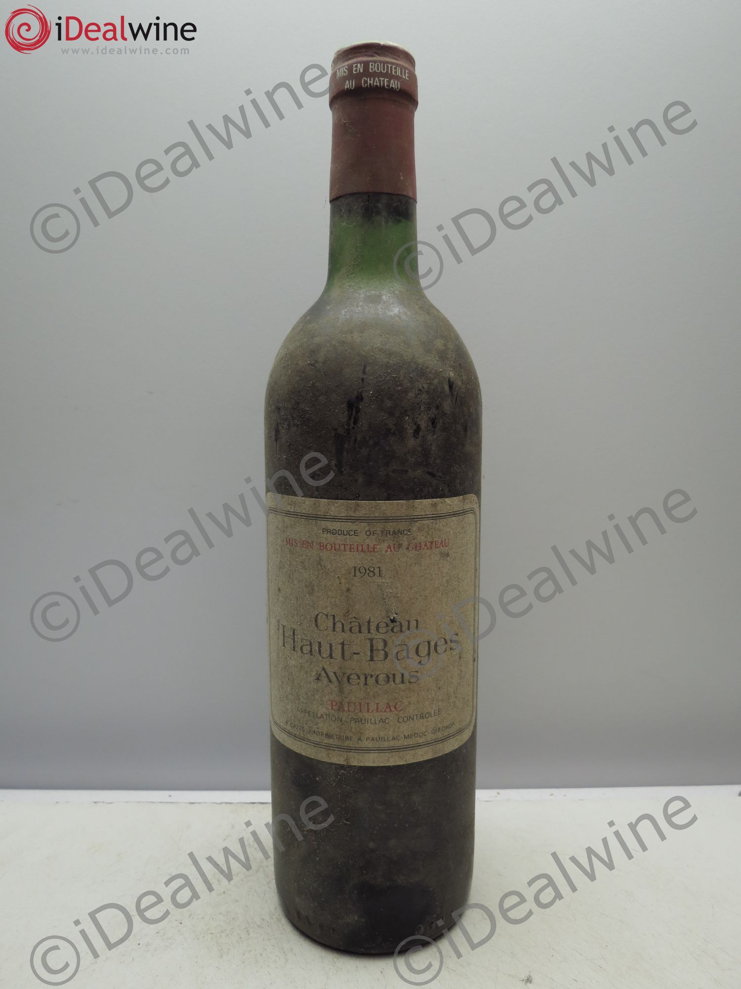 Château Haut Bages Averous Cru Bourgeois 1981 - Lot de 1 bouteille - 0