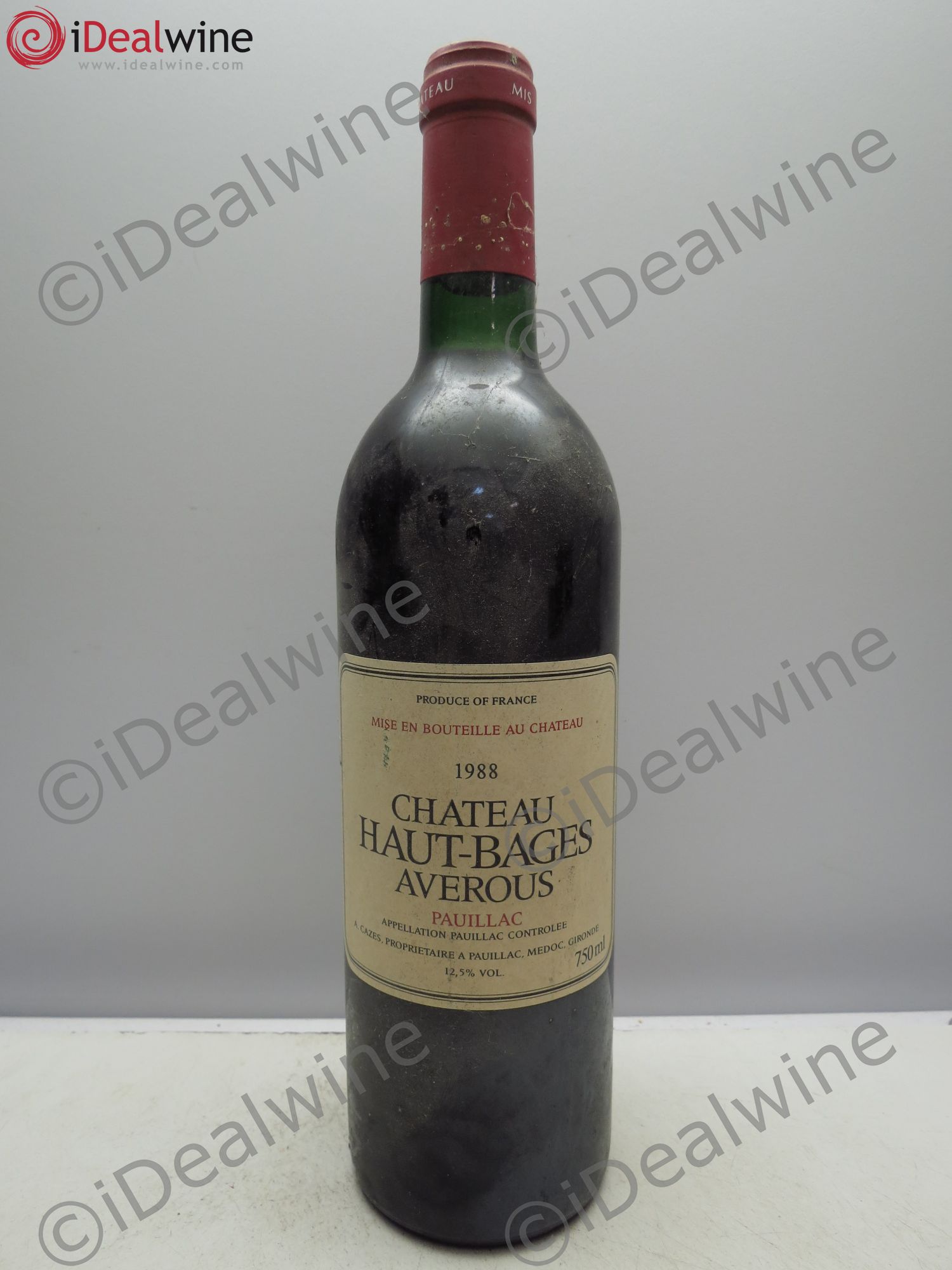 Château Haut Bages Averous Cru Bourgeois 1988 - Lot de 1 bouteille - 0
