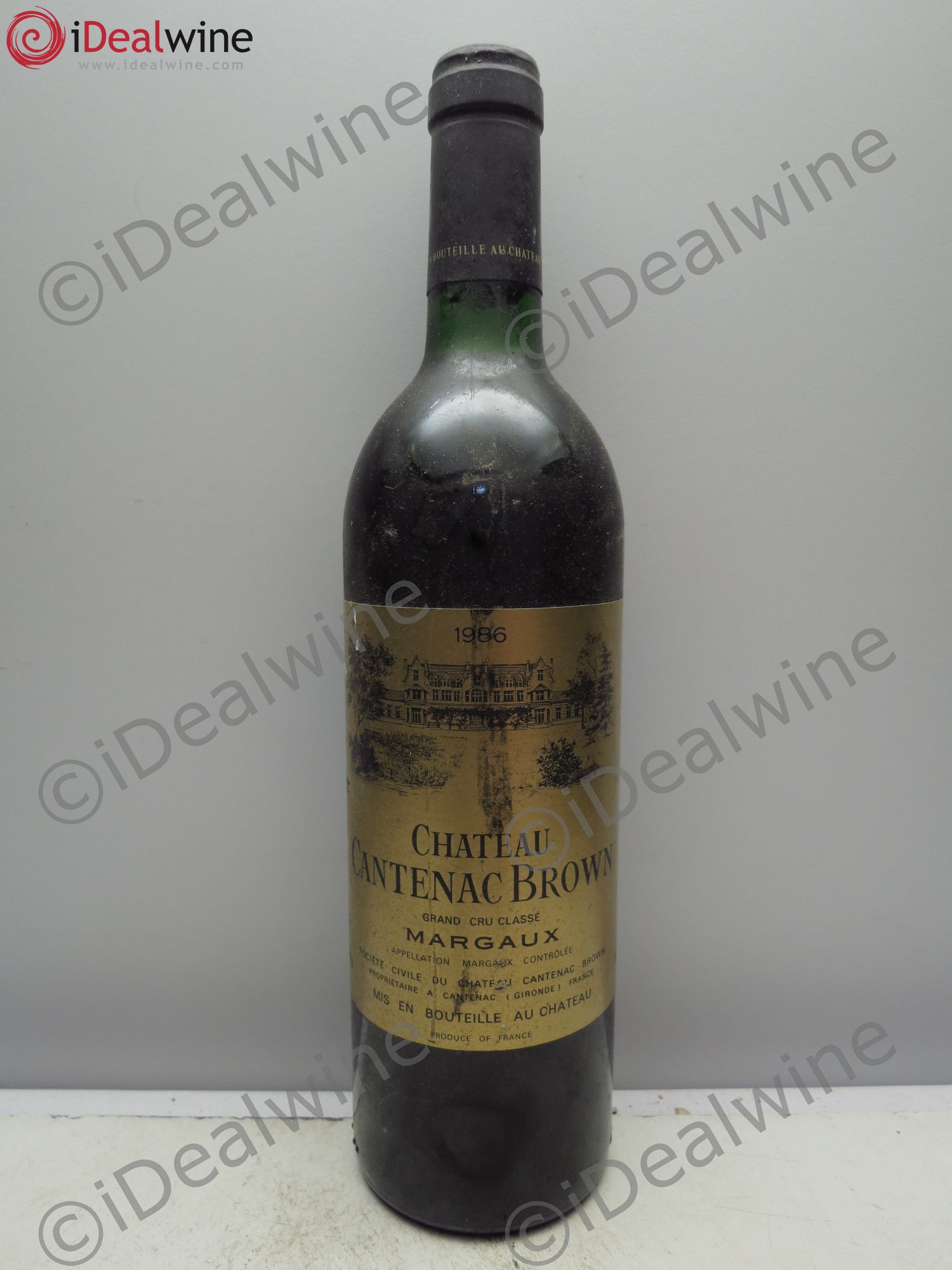 Château Cantenac Brown 3ème Grand Cru Classé 1986 - Lot de 1 bouteille - 0