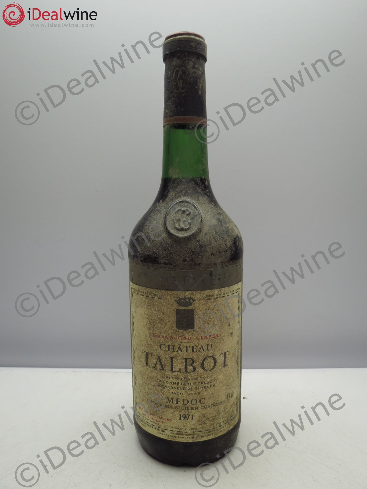 Château Talbot 4ème Grand Cru Classé 1971 - Lot de 1 bouteille - 0