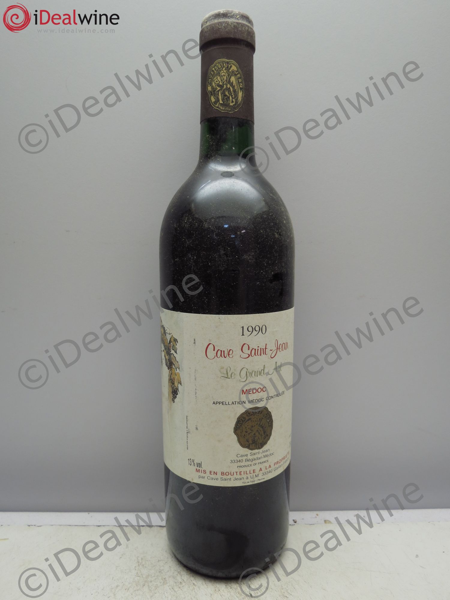 Bordeaux Cave St Jean 'Le Grand Art' 1990 - Posten von 1 Flasche - 0