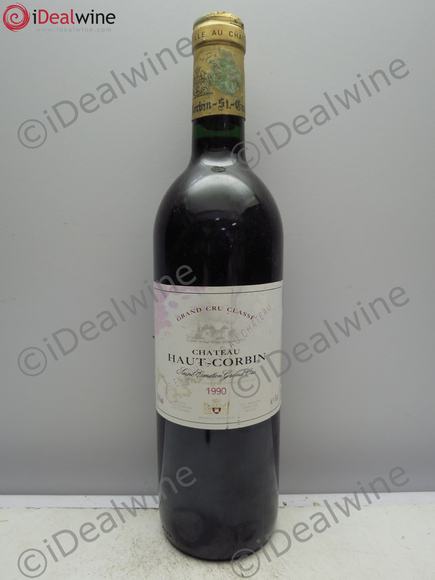 Château Haut Corbin Grand Cru 1990 - Lot de 1 bouteille - 0