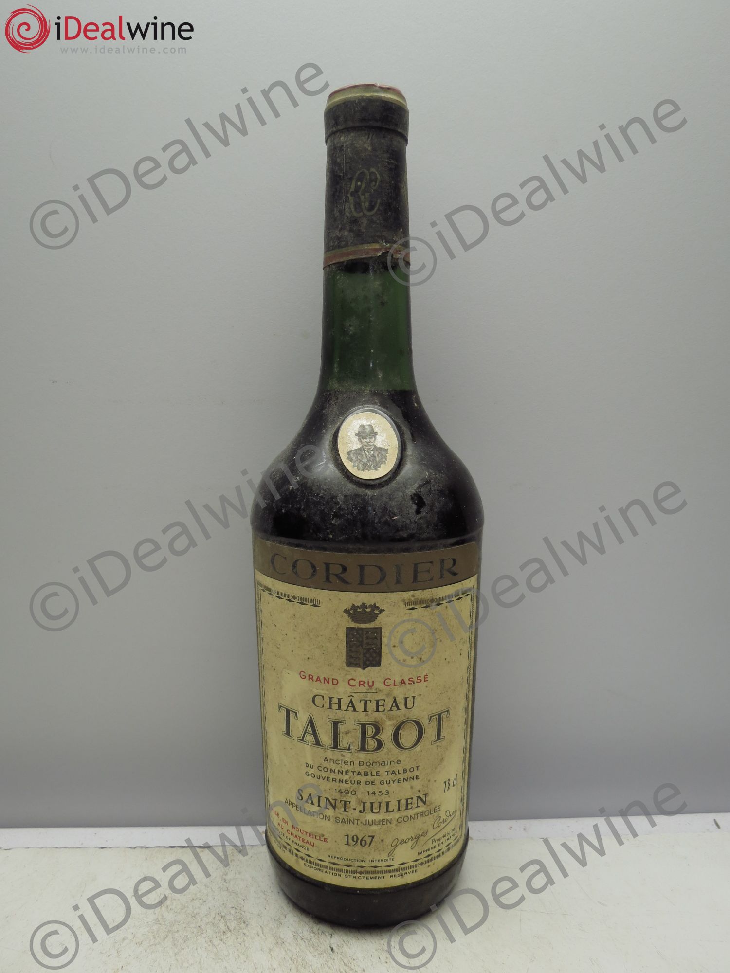 Château Talbot 4ème Grand Cru Classé 1967 - Lot de 1 bouteille - 0