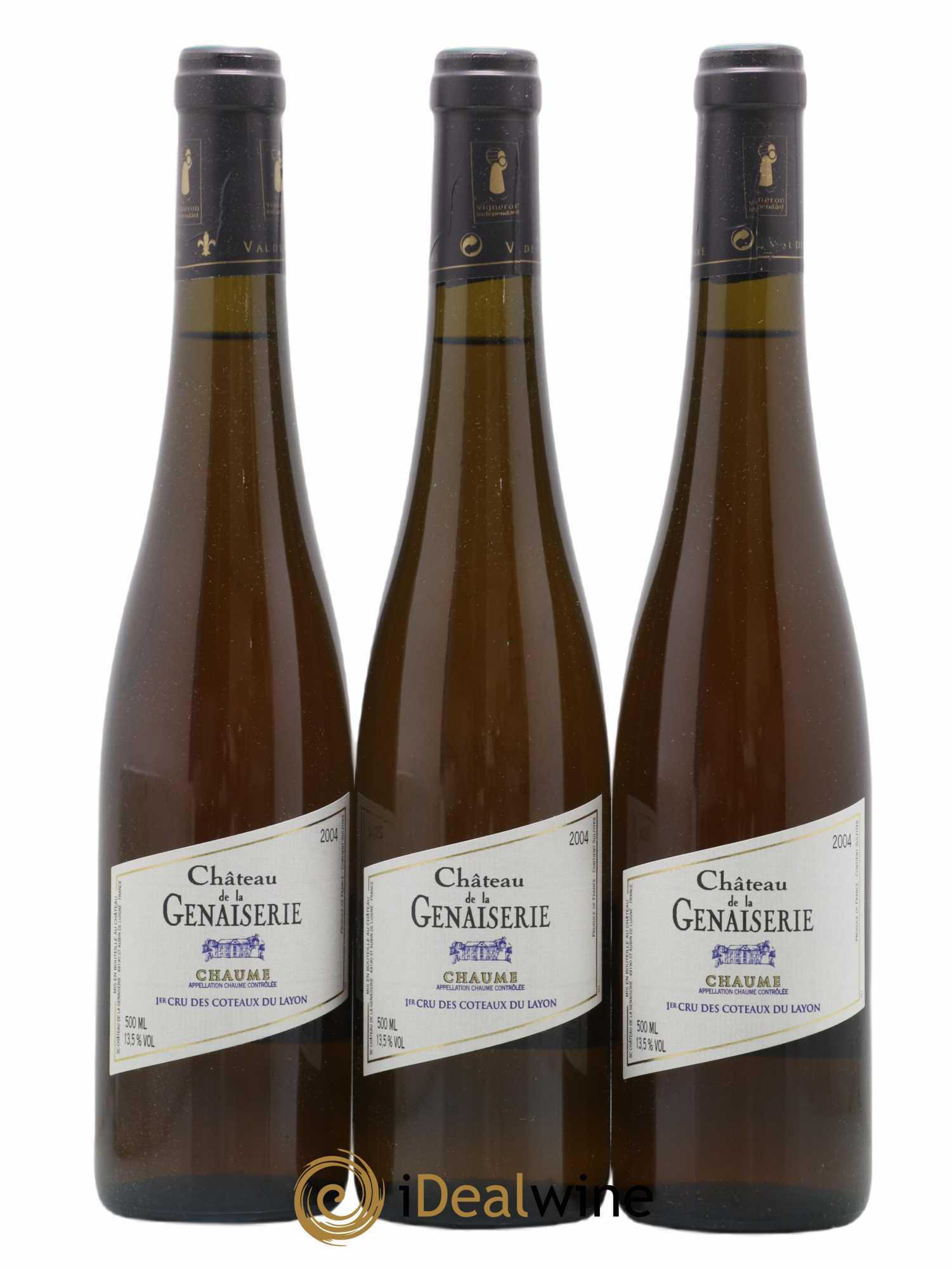 Coteaux du Layon 1er Cru Chaume Château de la Genaiserie 50cl 2004 - Lotto di 3 bottiglie - 0