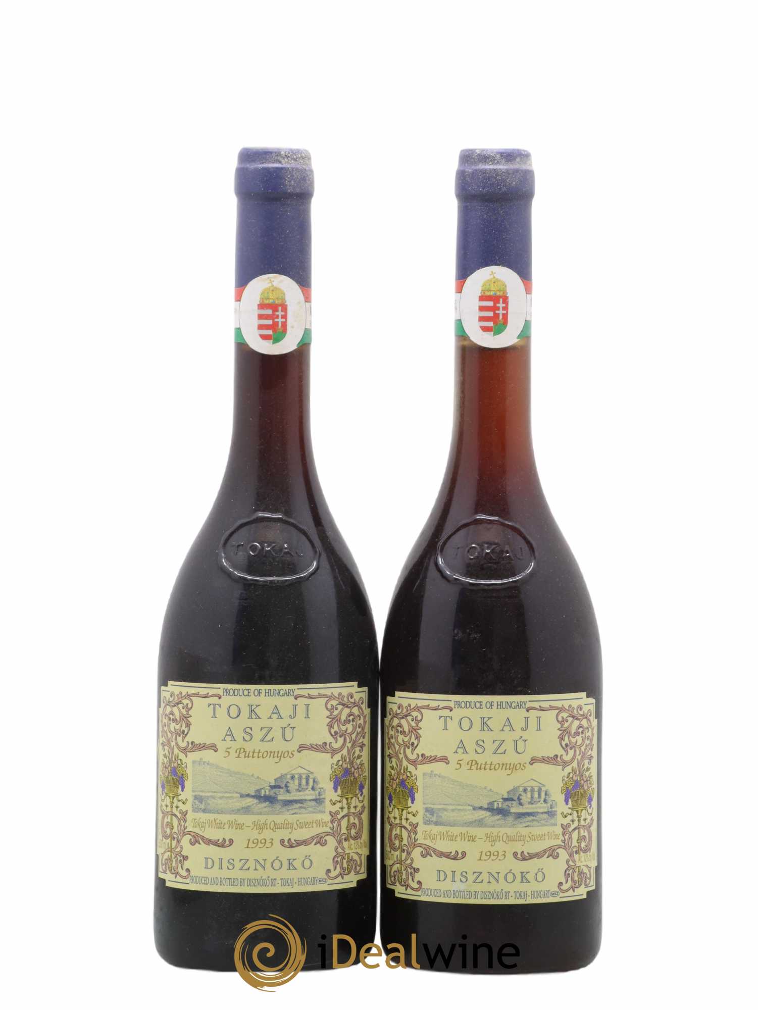 Tokaji Aszu 5 Puttonyos Disznoko (Domaine) 50cl 1993 - Lot of 2 bottles - 0