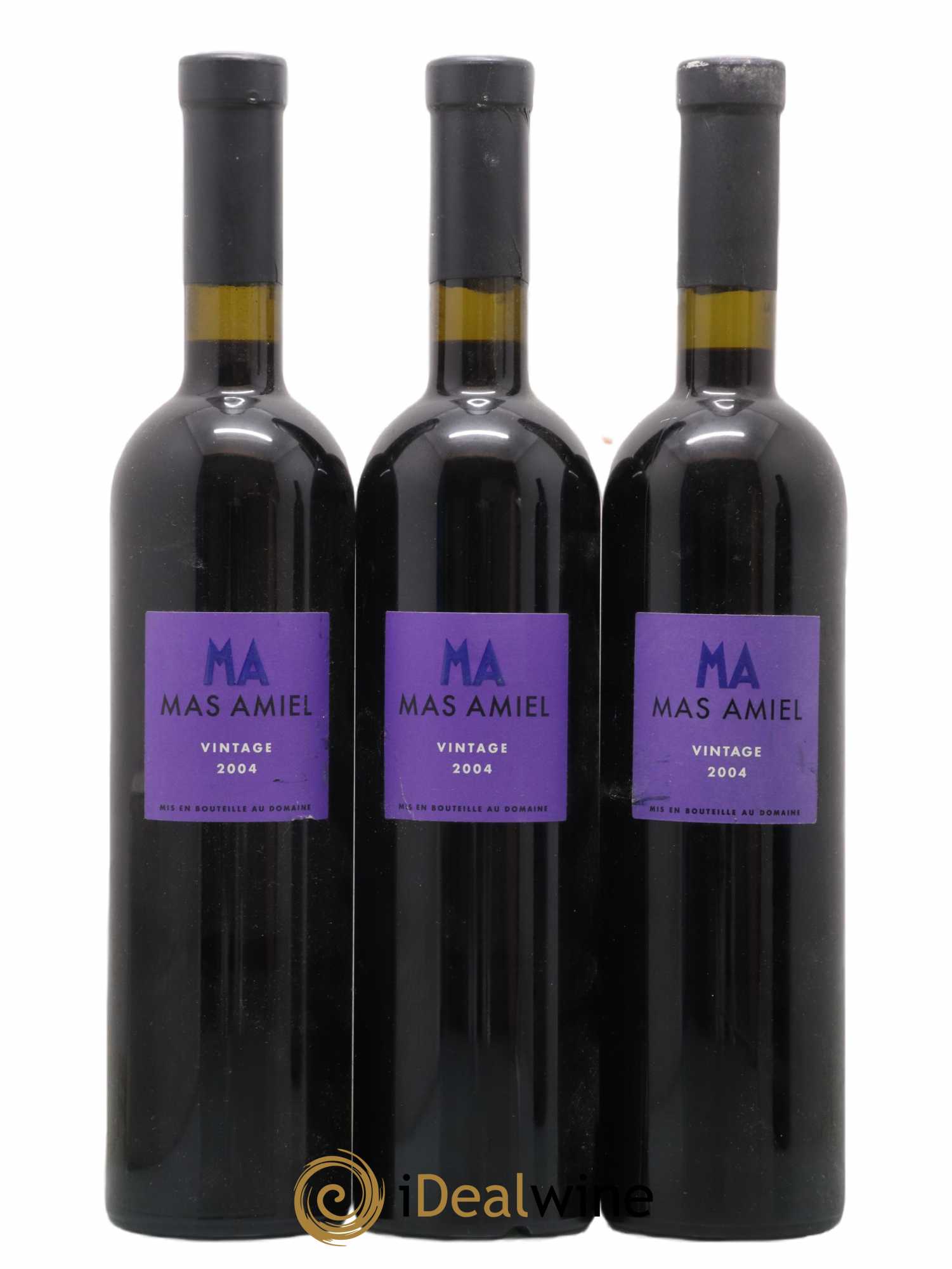 Maury Mas Amiel Vintage 2004 - Lot de 3 bouteilles - 0
