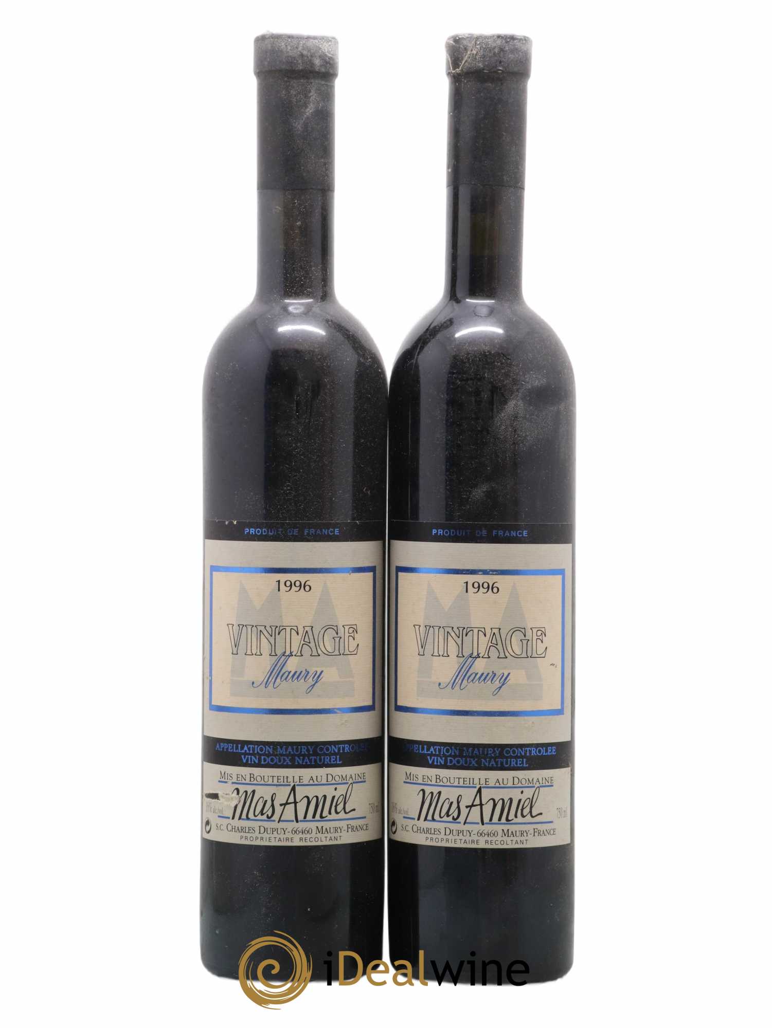 Maury Mas Amiel Vintage 1996 - Lot de 2 bouteilles - 0