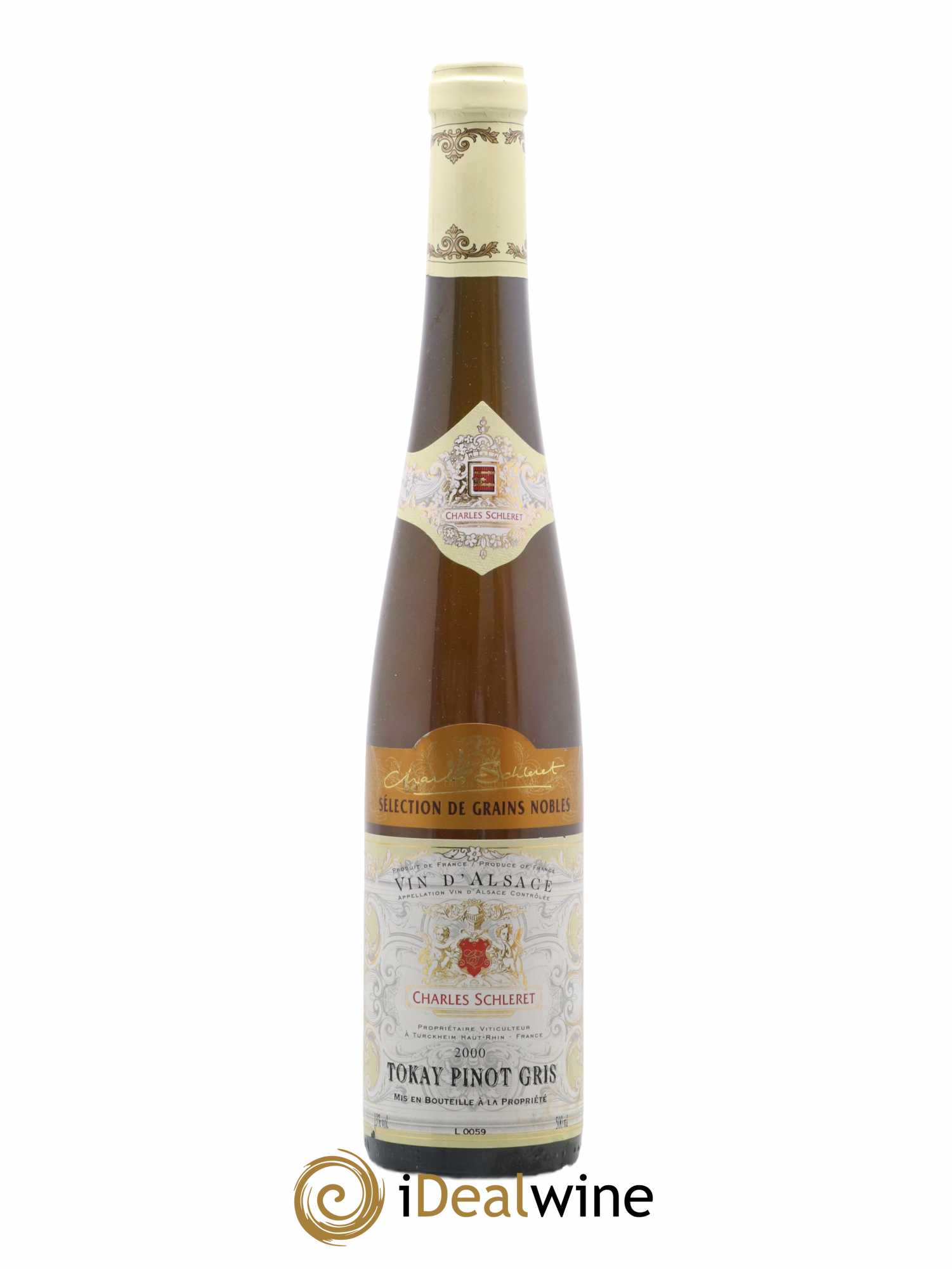 Pinot Gris (Tokay) Vendanges Tardives Charles Schleret 50cl 2000 - Lot de 1 bouteille - 0