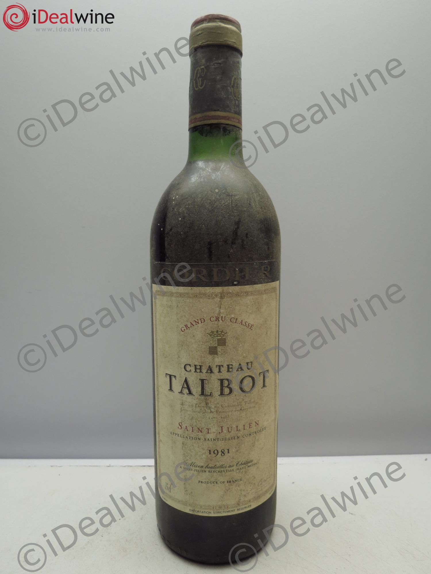 Château Talbot 4ème Grand Cru Classé 1981 - Lot de 1 bouteille - 0