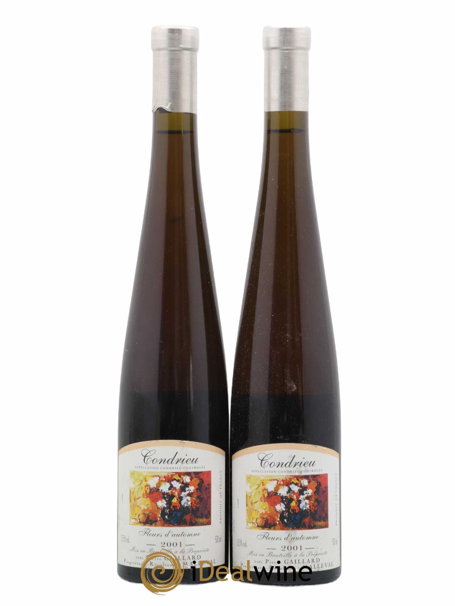 Condrieu Fleurs D'Automne Gaillard 50cl (sans prix de réserve) 2001 - Lot de 2 bouteilles - 0