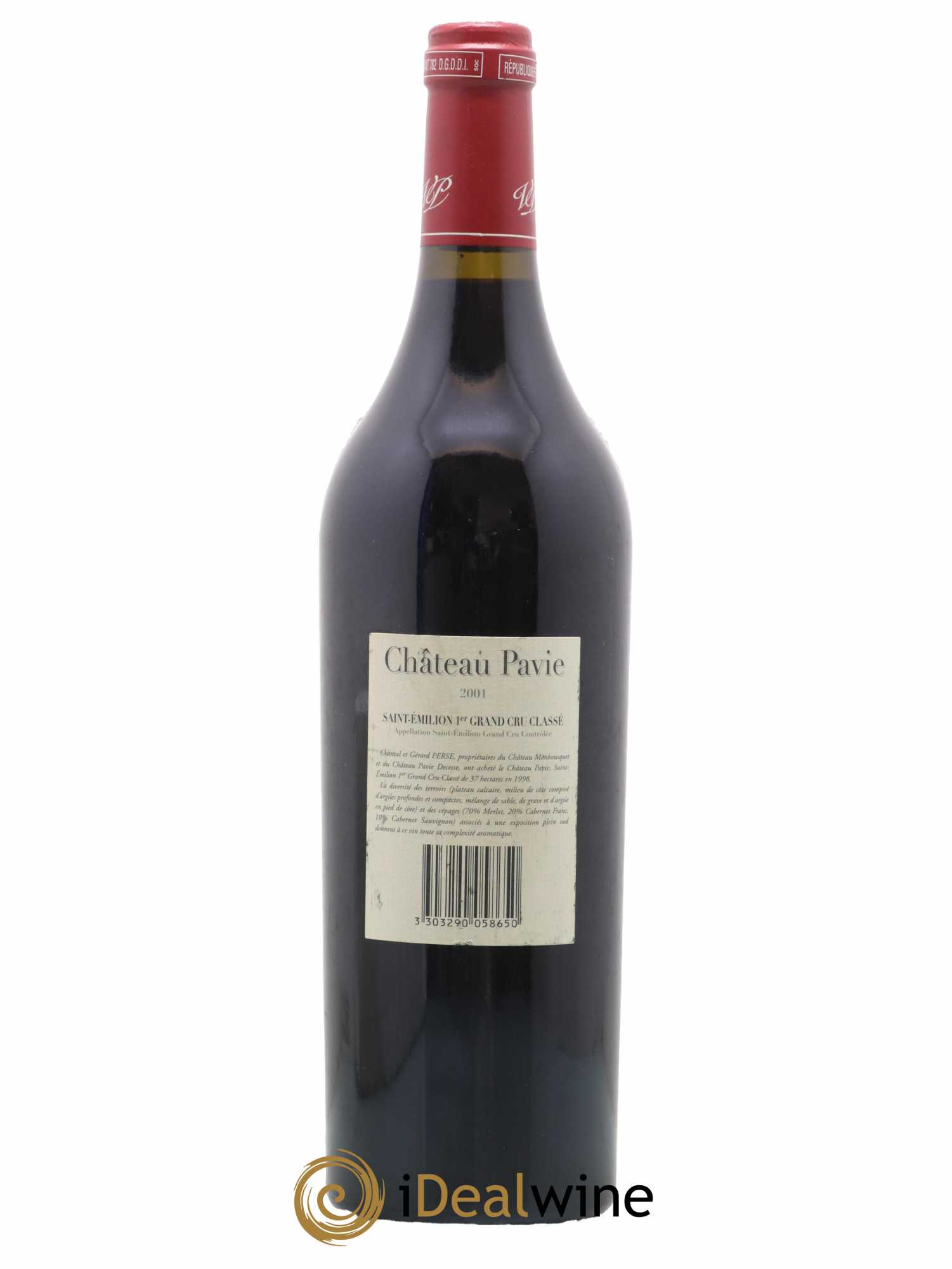Château Pavie 1er Grand Cru Classé A 2001 - Lot de 1 bouteille - 1