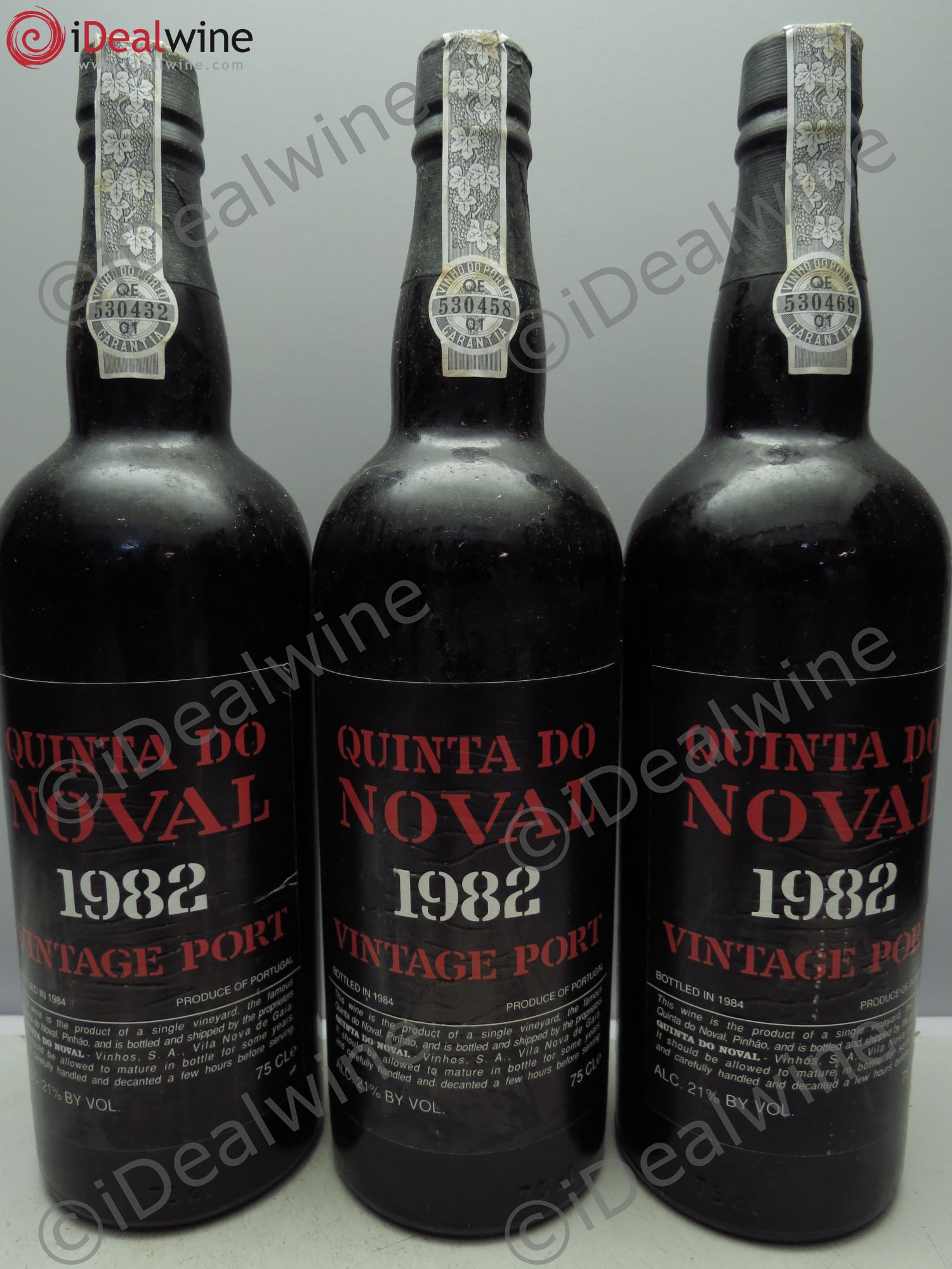 Porto Quinta Do Noval Vintage Vintage Port 1982 - Lot de 3 bouteilles - 0