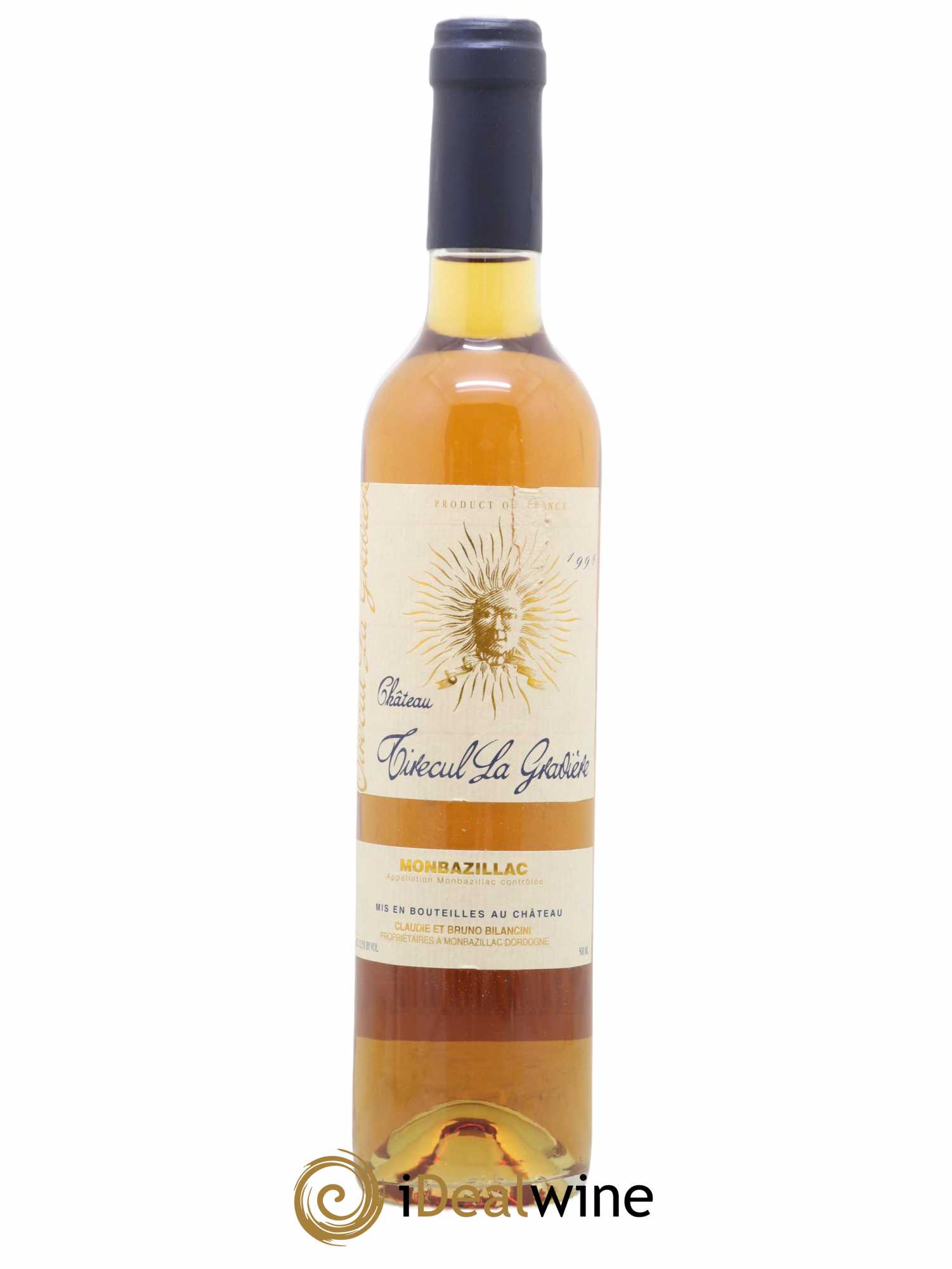 Monbazillac Château Tirecul La Gravière Bruno et Claudie Bilancini 50cl 1998 - Lot de 1 bouteille - 0