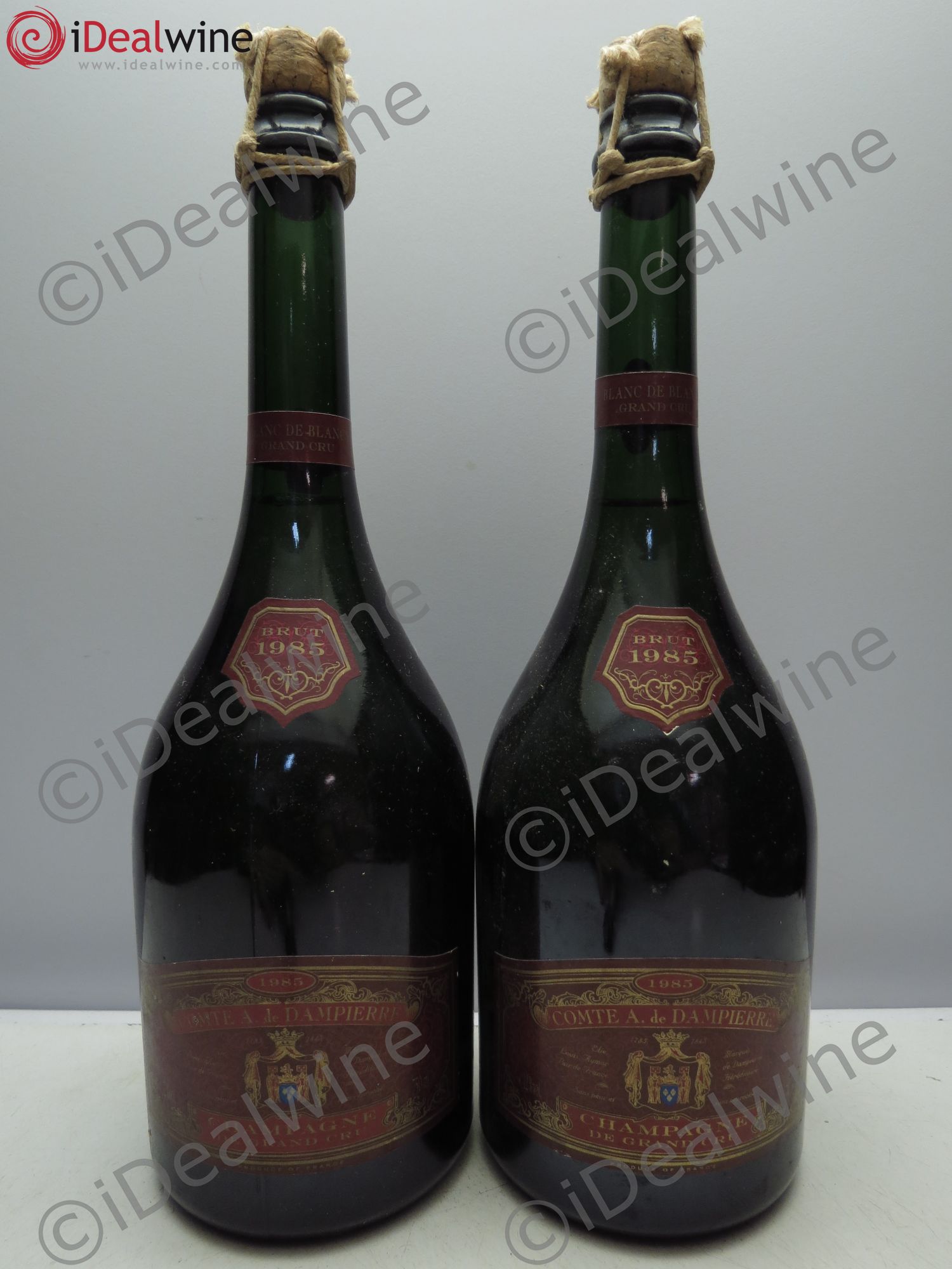 Champagne Audouin de Dampierre Blanc de blanc 1985 - Lot of 2 bottles - 0