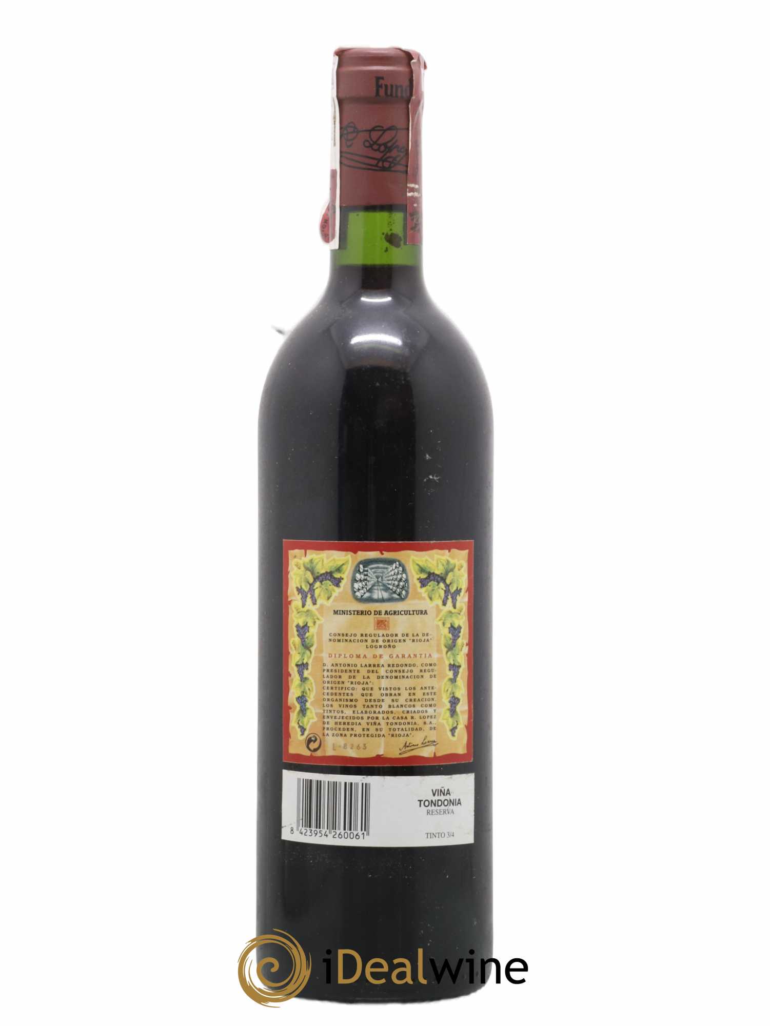 Rioja DOCA Reserva Vina Tondonia R. Lopez de Heredia 1995 - Lot de 1 bouteille - 1