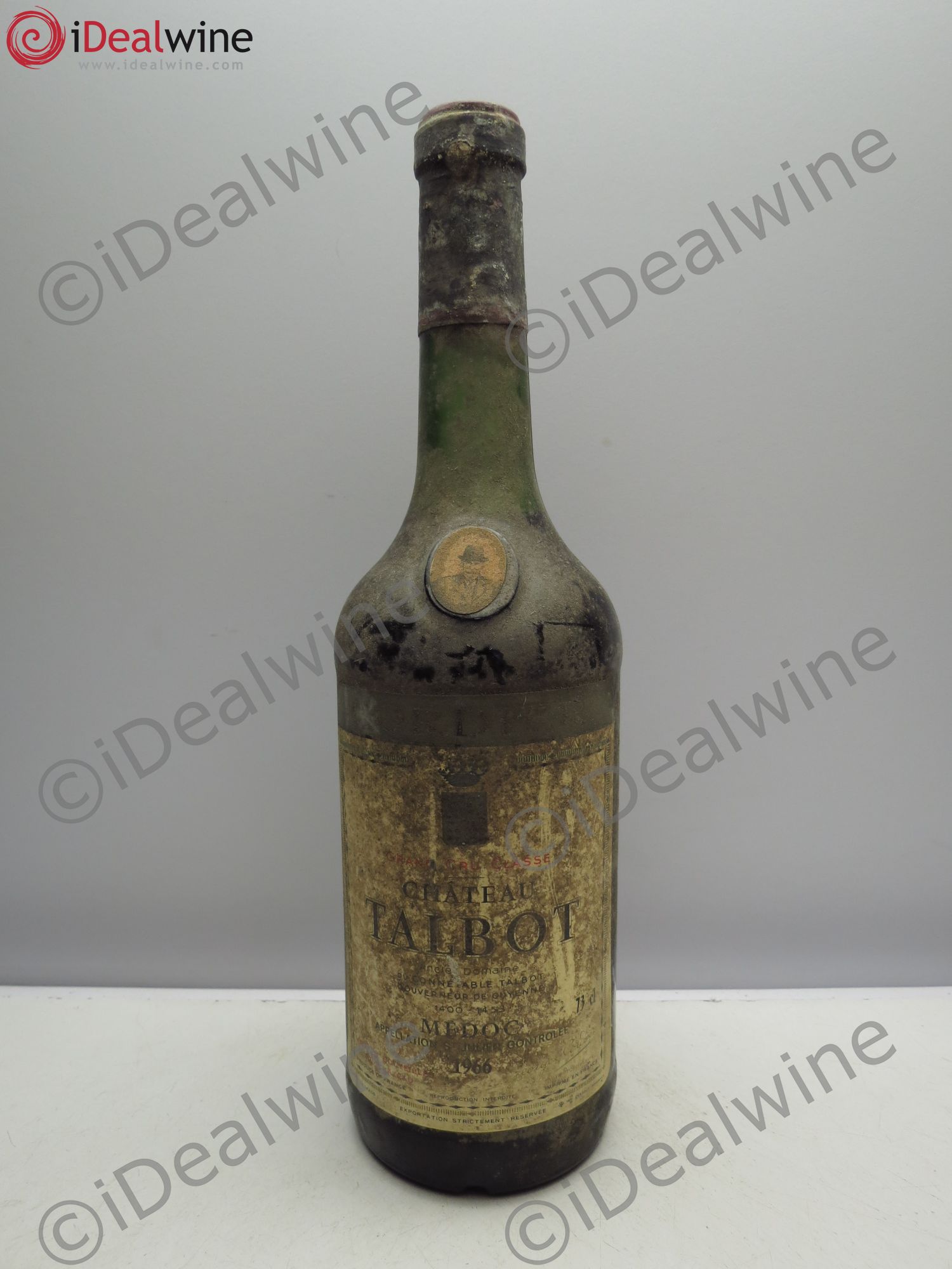 Château Talbot 4ème Grand Cru Classé 1966 - Lot de 6 bouteilles - 0