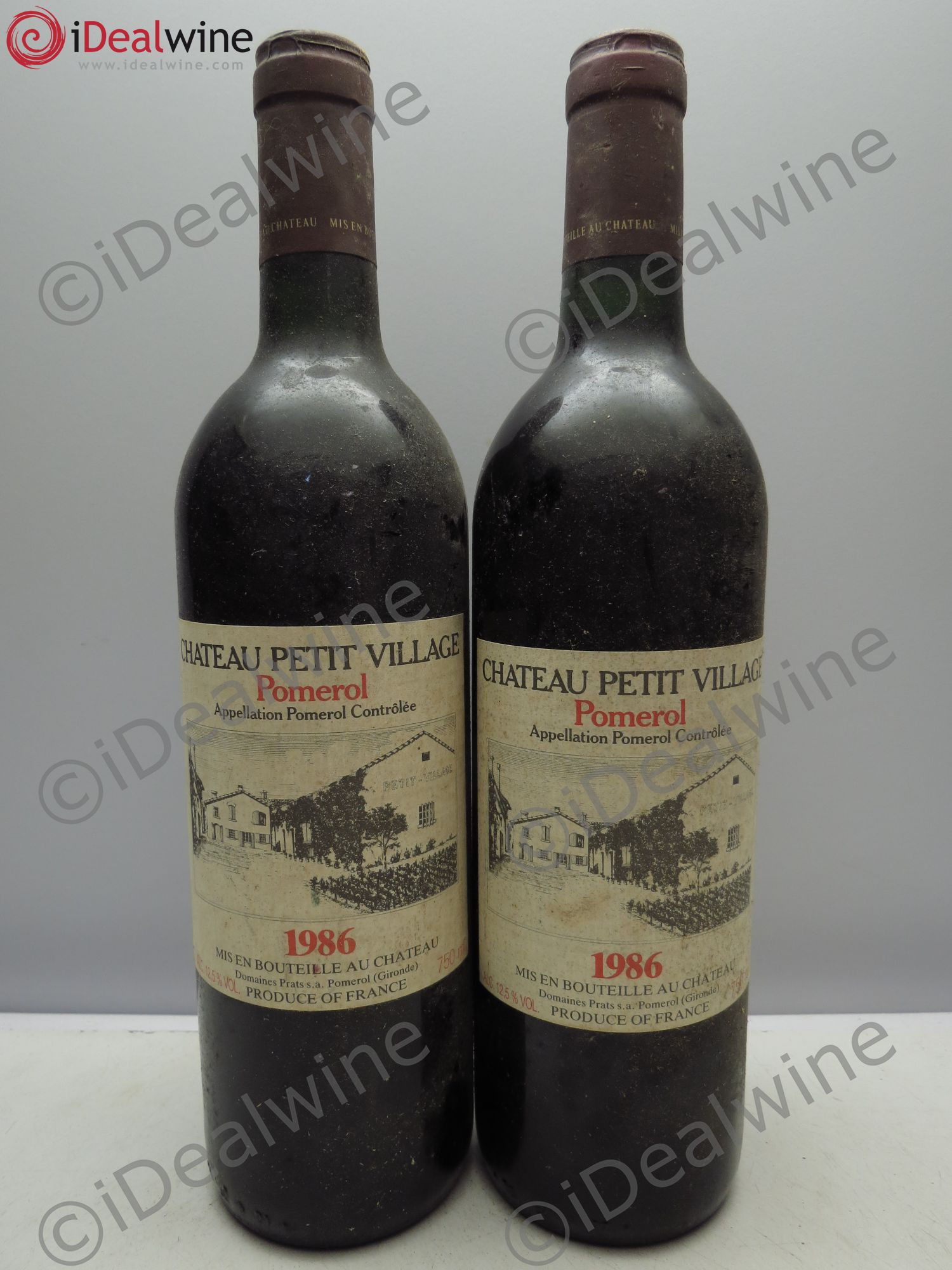 Château Petit Village 1986 - Lot de 2 bouteilles - 0