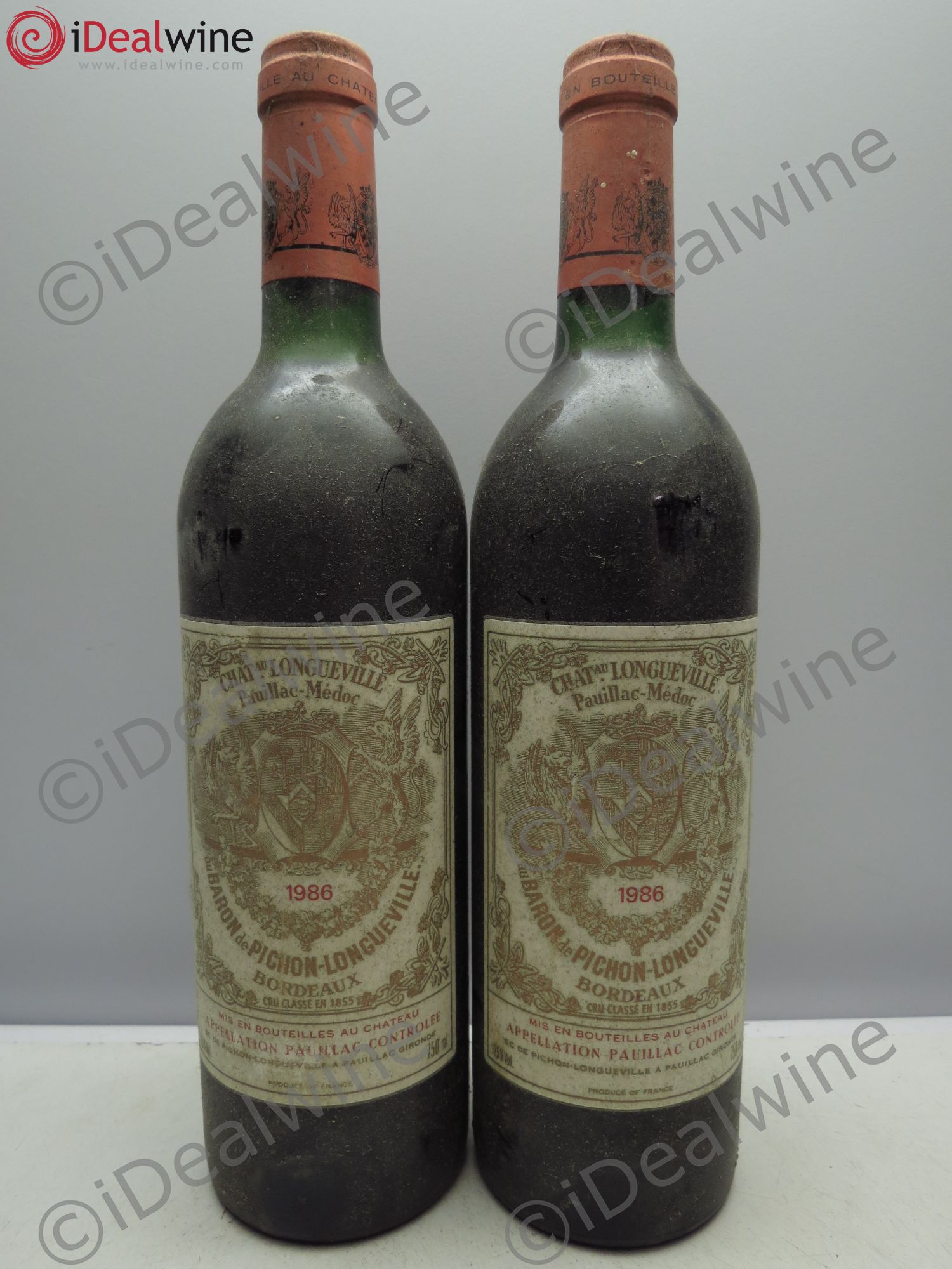 Pichon Longueville Baron 2ème Grand Cru Classé 1986 - Lot de 2 bouteilles - 0