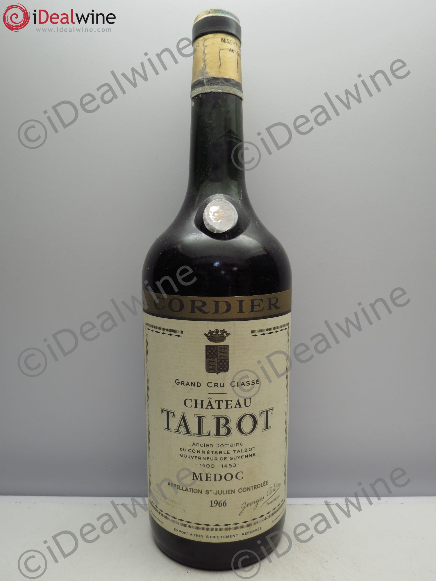 Château Talbot 4ème Grand Cru Classé 1966 - Lot de 1 magnum - 0