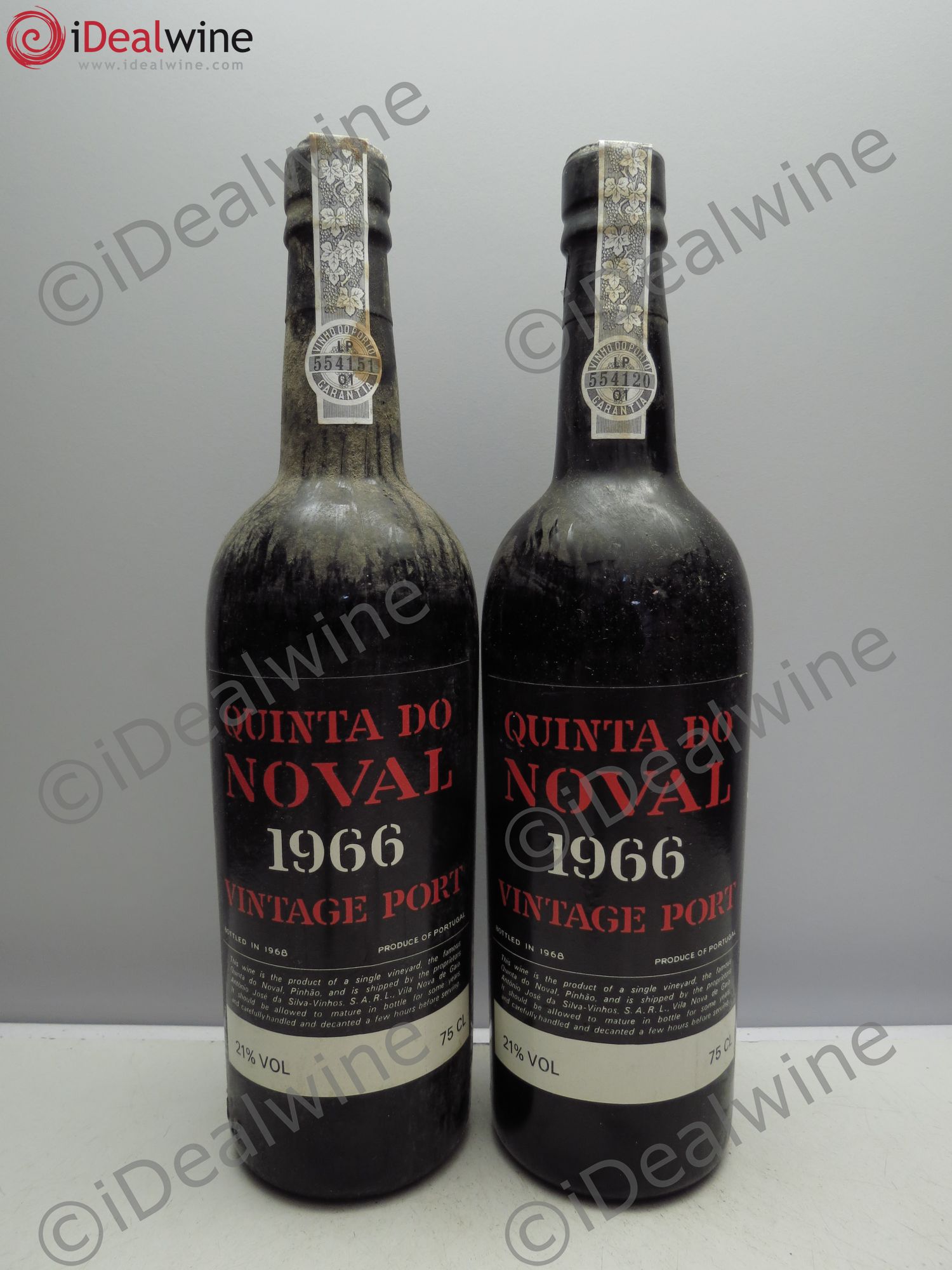 Porto Quinta Do Noval Vintage 1966 - Lot de 2 bouteilles - 0