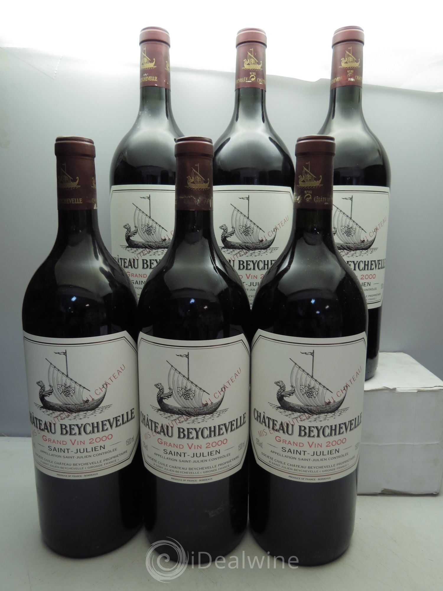Château Beychevelle 4ème Grand Cru Classé 2000 - Lot de 6 magnums - 0
