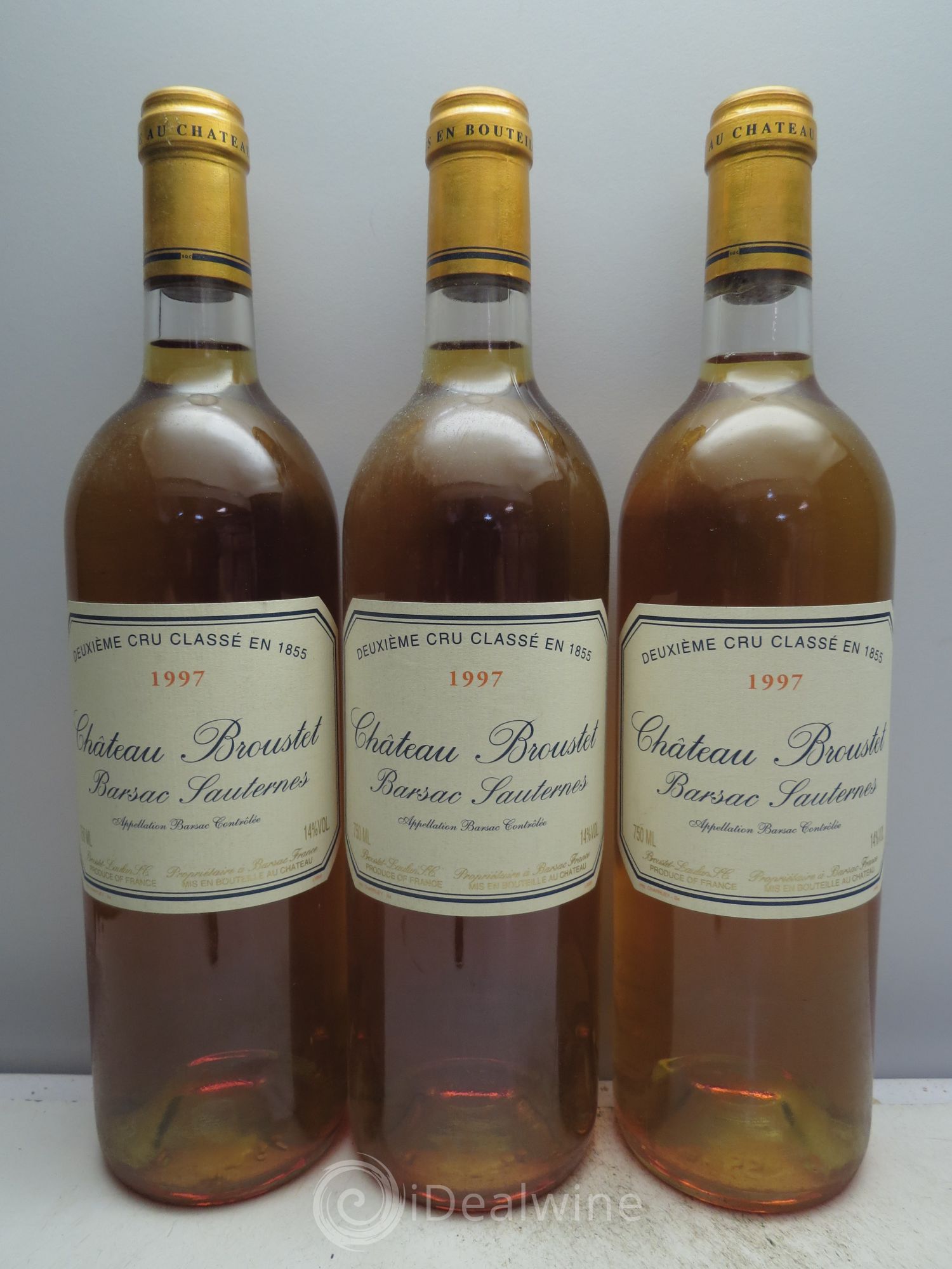 Château Broustet 2ème Grand Cru Classé (sans prix de reserve/no reserve) 1997 - Lotto di 3 bottiglie - 0