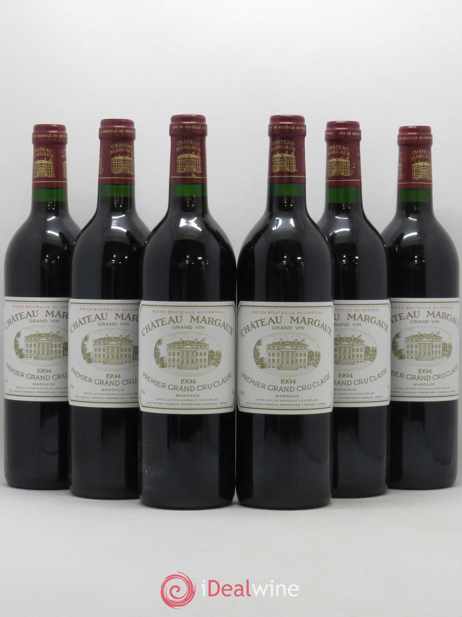Château Margaux 1er Grand Cru Classé 1994 - Lot de 6 bouteilles - 0