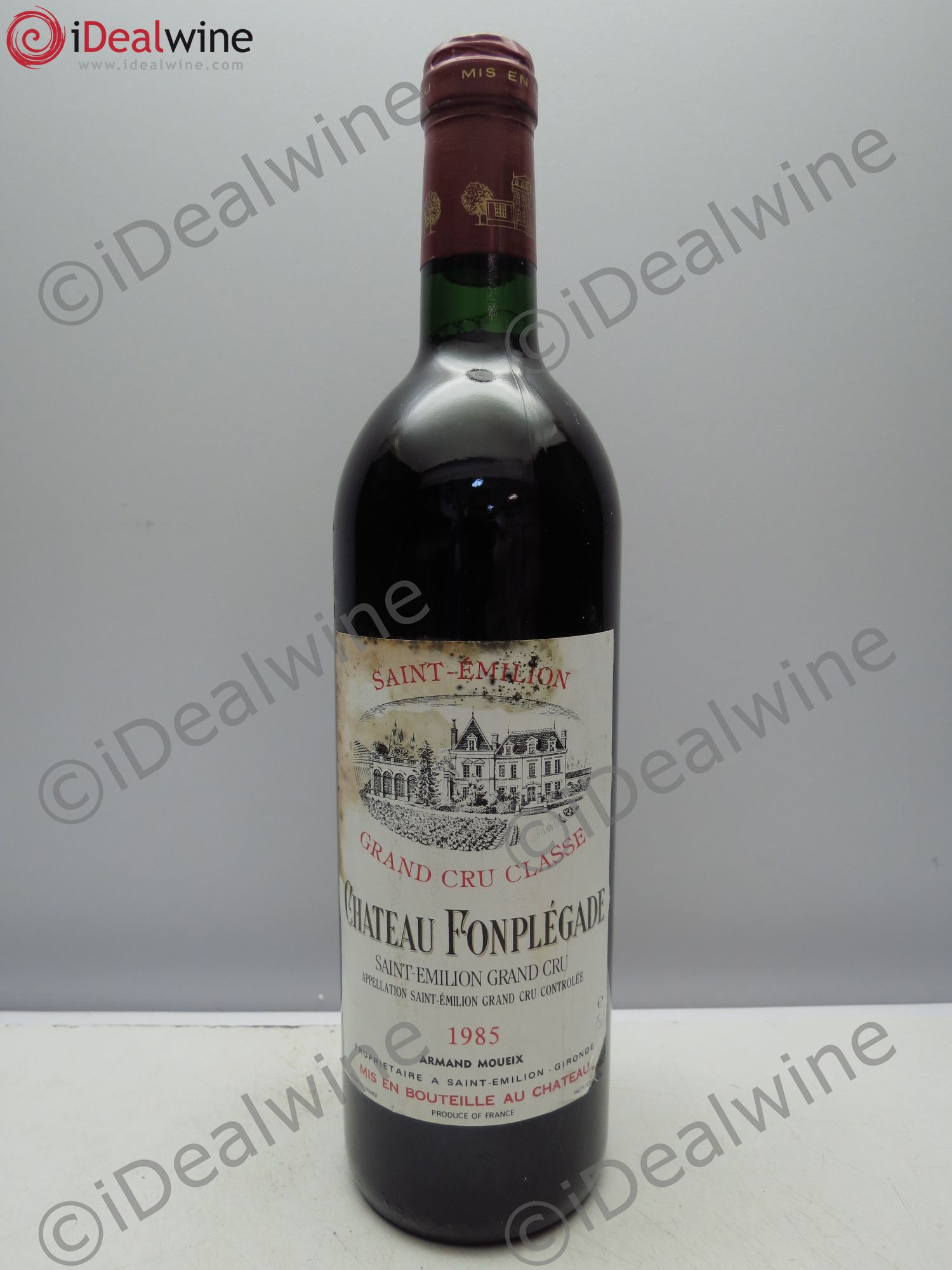 Château Fonplegade Grand Cru Classé 1985 - Lot de 1 bouteille - 0