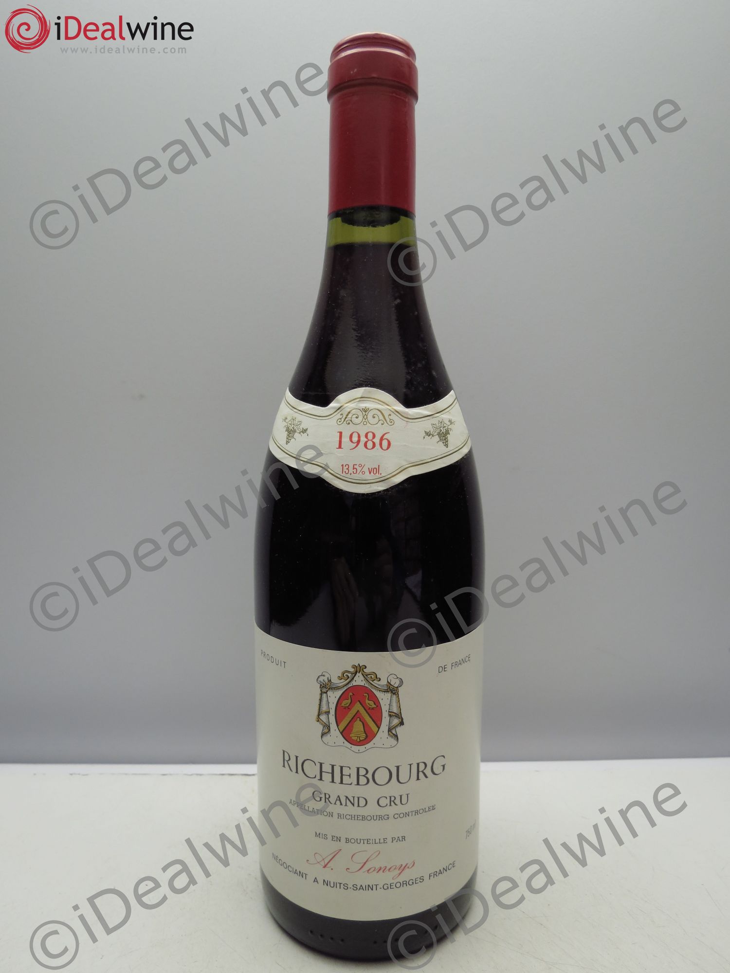 Richebourg Grand Cru A.Sonoys 1986 - Lot de 1 bouteille - 0