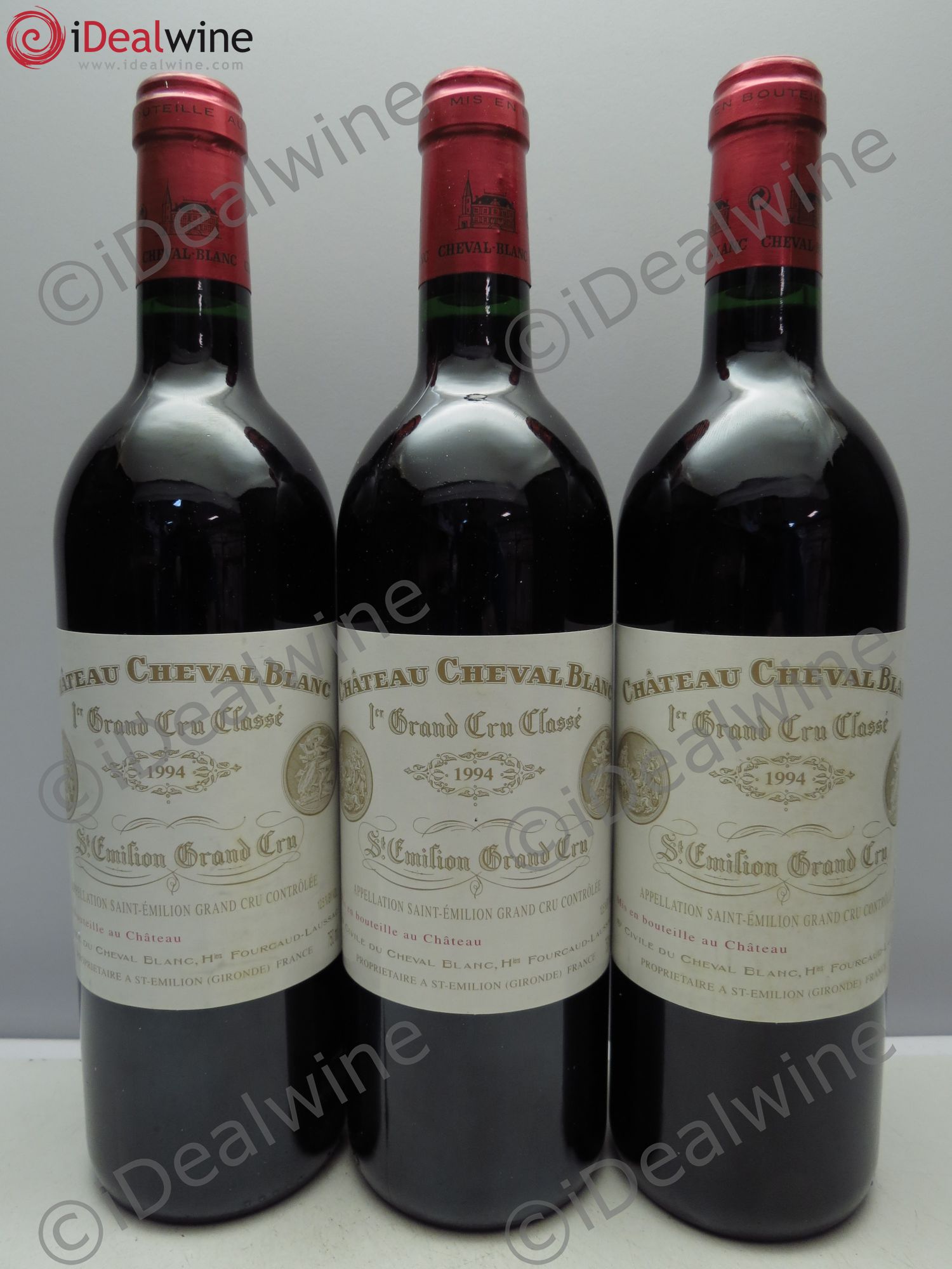 Château Cheval Blanc 1er Grand Cru Classé A 1994 - Lot de 3 bouteilles - 0