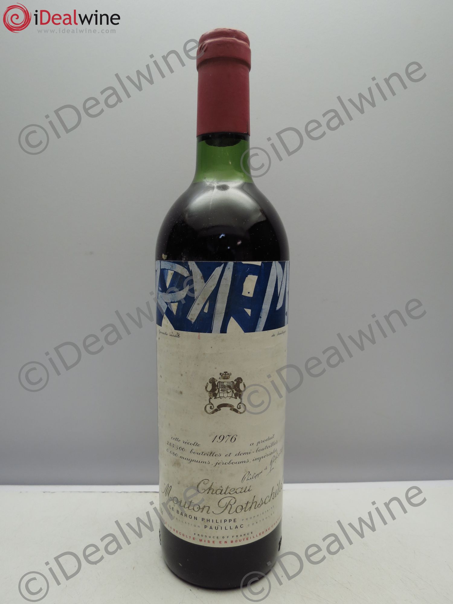 Château Mouton Rothschild 1er Grand Cru Classé 1976 - Lot de 1 bouteille - 0