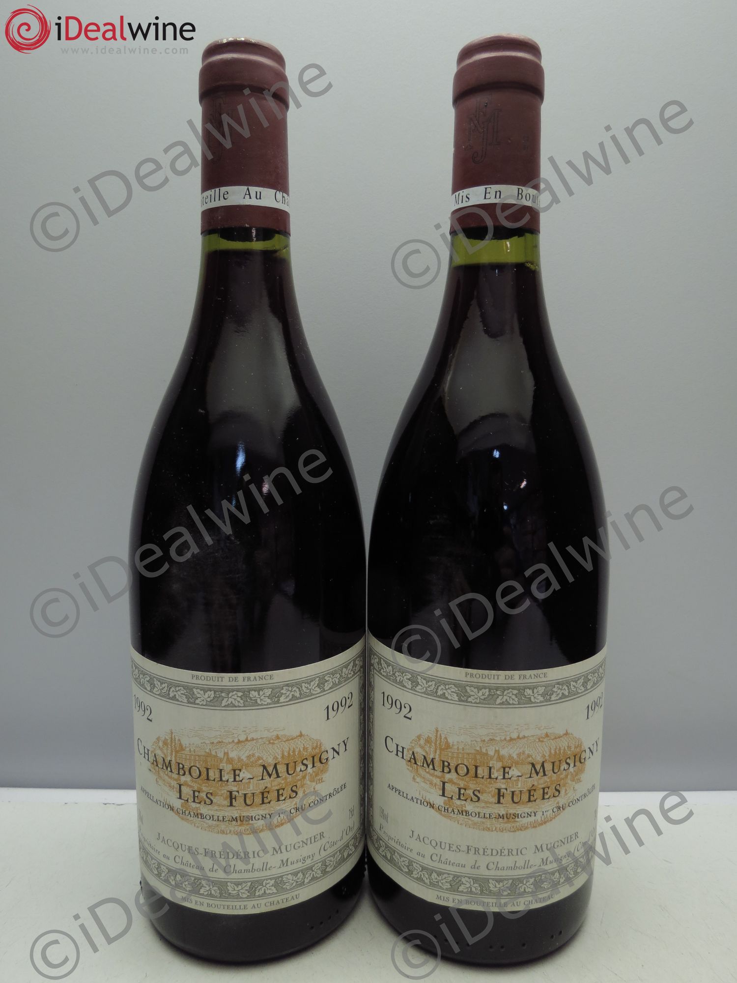 Chambolle-Musigny 1er Cru Les Fuées Jacques-Frédéric Mugnier 1992 - Lot de 2 bouteilles - 0