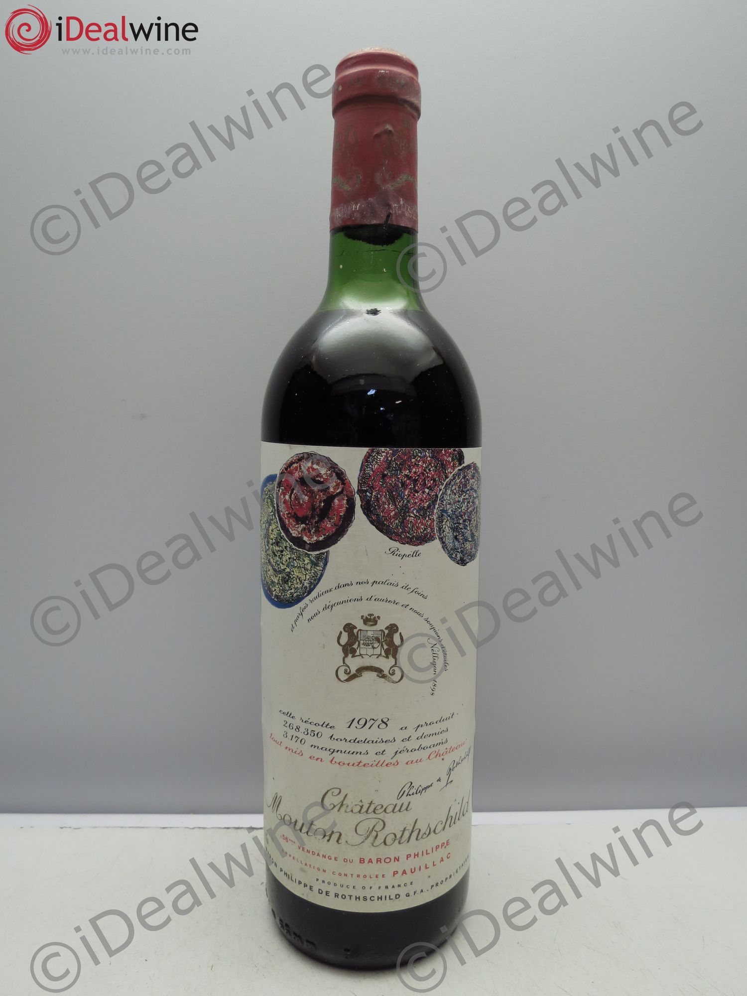 Château Mouton Rothschild 1er Grand Cru Classé 1978 - Lot de 1 bouteille - 0