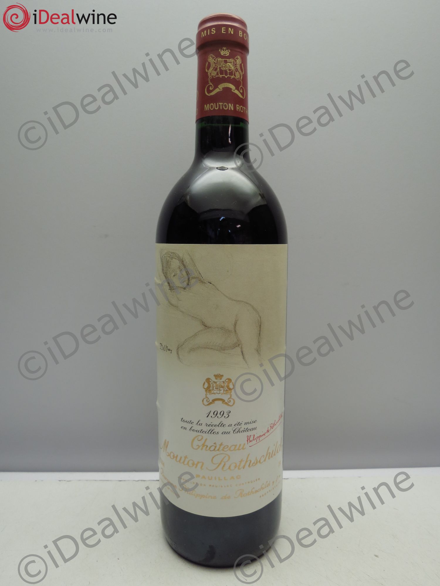 Château Mouton Rothschild 1er Grand Cru Classé 1993 - Lot de 1 bouteille - 0