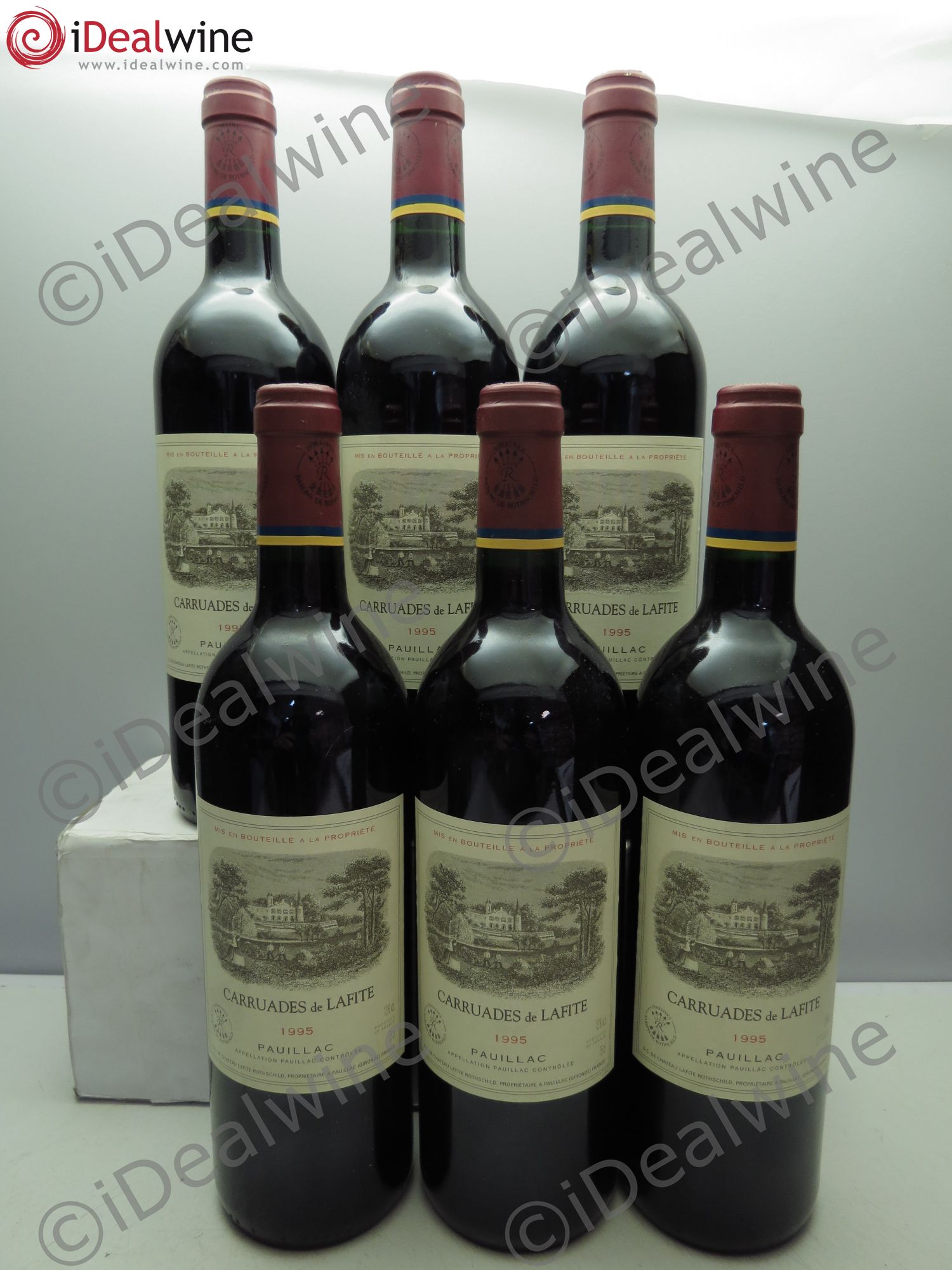 Carruades de Lafite Rothschild Second Vin 1995 - Lot de 6 bouteilles - 0