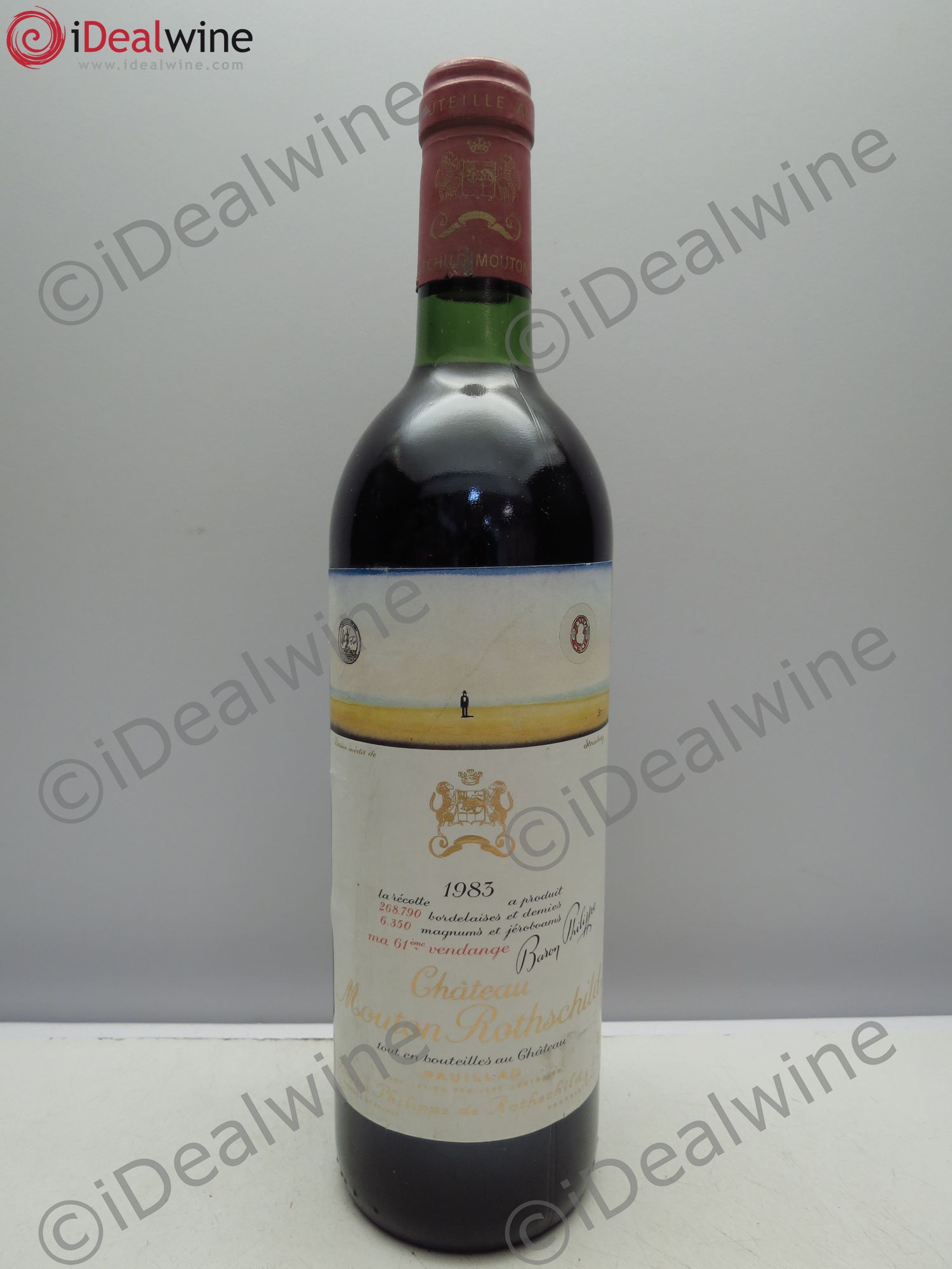 Château Mouton Rothschild 1er Grand Cru Classé 1983 - Lot de 1 bouteille - 0