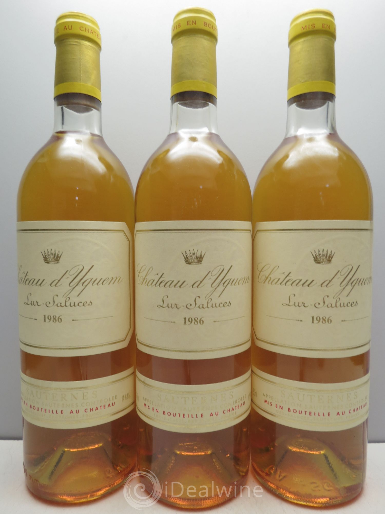Château d' Yquem 1er Cru Classé Supérieur 1986 - Lotto di 3 bottiglie - 0