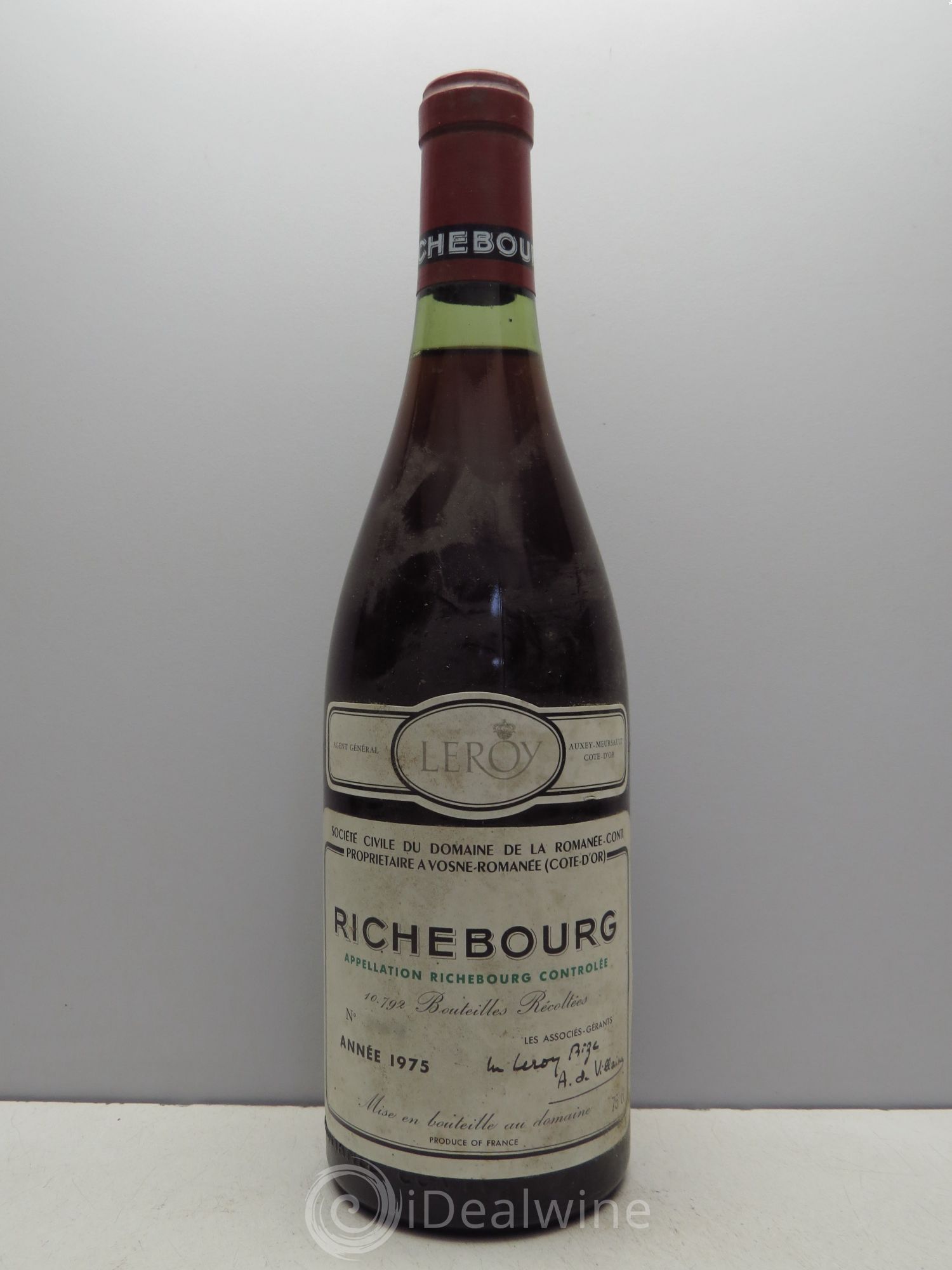 Richebourg Grand Cru Domaine de la Romanée-Conti 1975 - Lot de 1 bouteille - 0