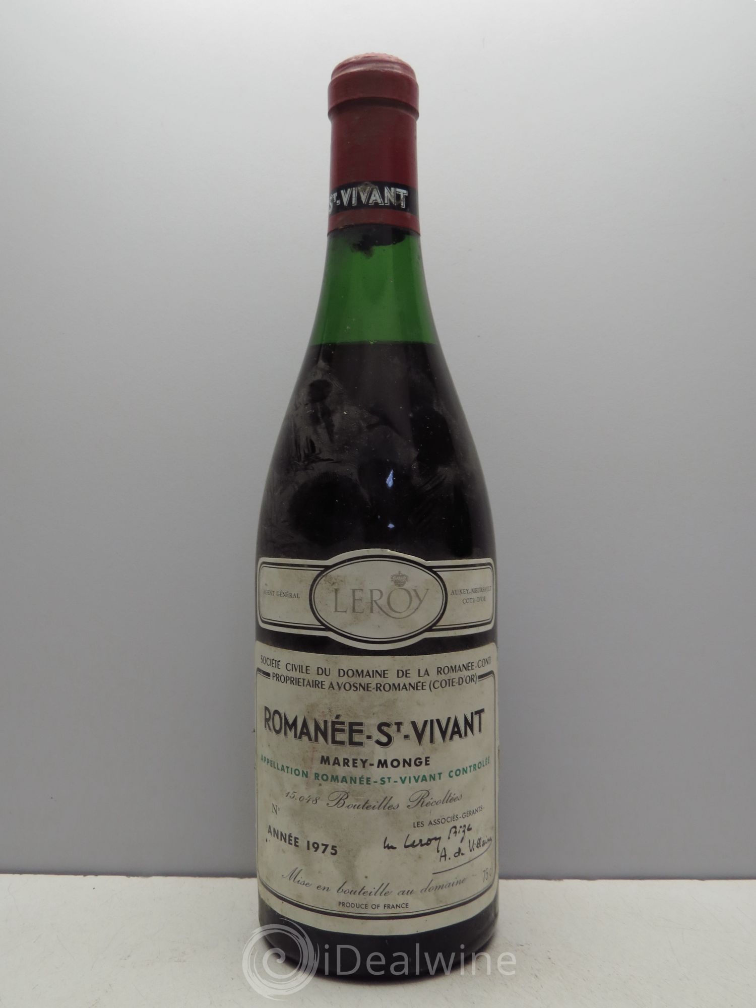Romanée-Saint-Vivant Grand Cru Domaine de la Romanée-Conti 1975 - Lot de 1 bouteille - 0