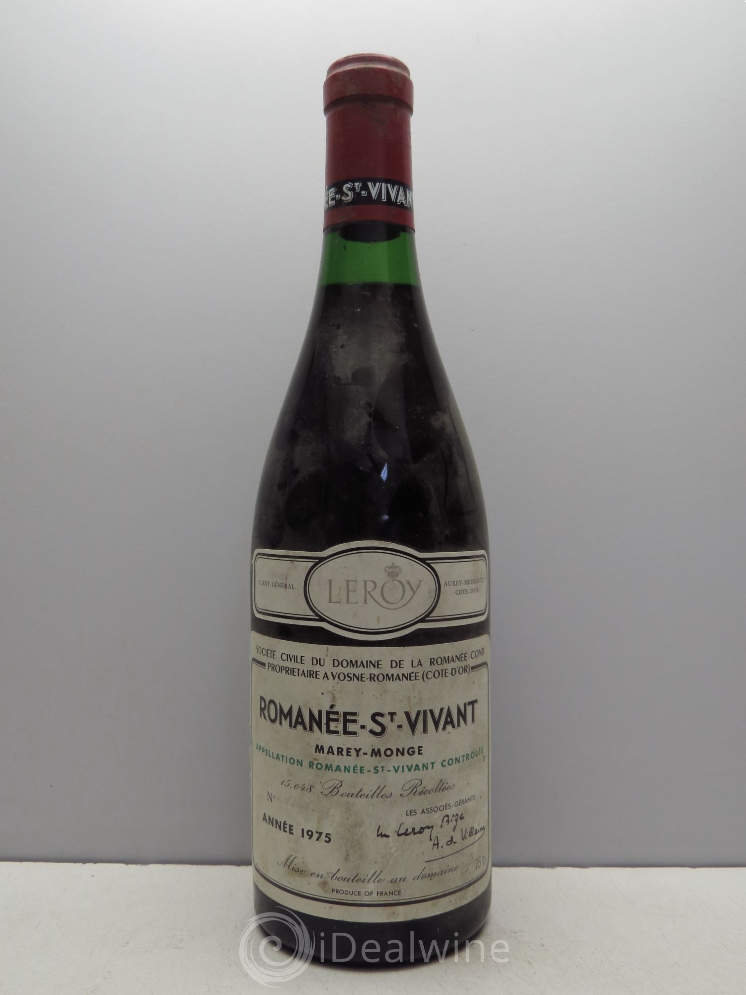 Romanée-Saint-Vivant Grand Cru Domaine de la Romanée-Conti 1975 - Lot de 1 bouteille - 0